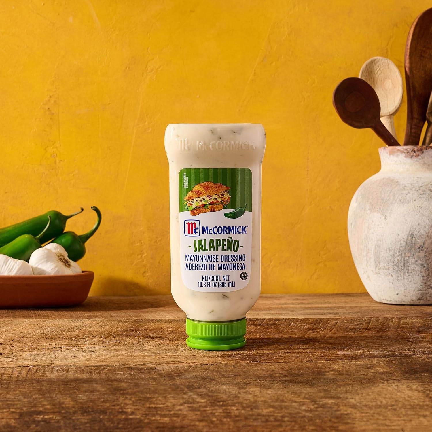 image:imageMcCormick Mayonnaise Dressing Jalapeo A Smooth Spicy Mayo That is a Great Addition to Sandwiches Dips Aioli Cold Salads Tacos and More 103 fl oz Pack of 6103 Fl Oz Pack of 6