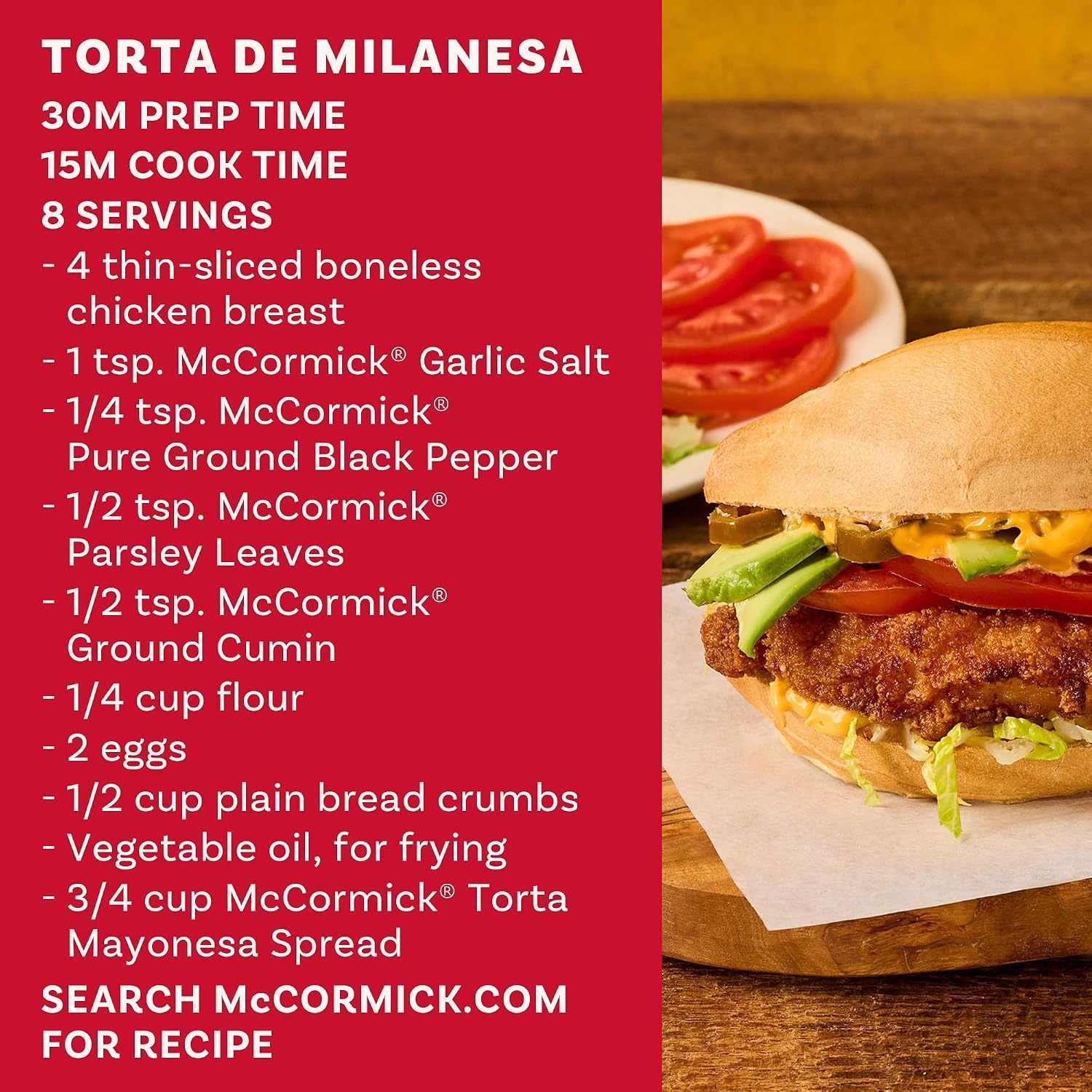 image:imageMcCormick Mayonnaise Dressing Tortas Sandwiches Perfect for Giving Your Favorite Deli Sandwiches a Flavor Boost A Thick Creamy Sandwich Spread That Adds a Hint of Lime and Sweet Pickle Flavor 103 fl oz103 Fl Oz Pack of 6