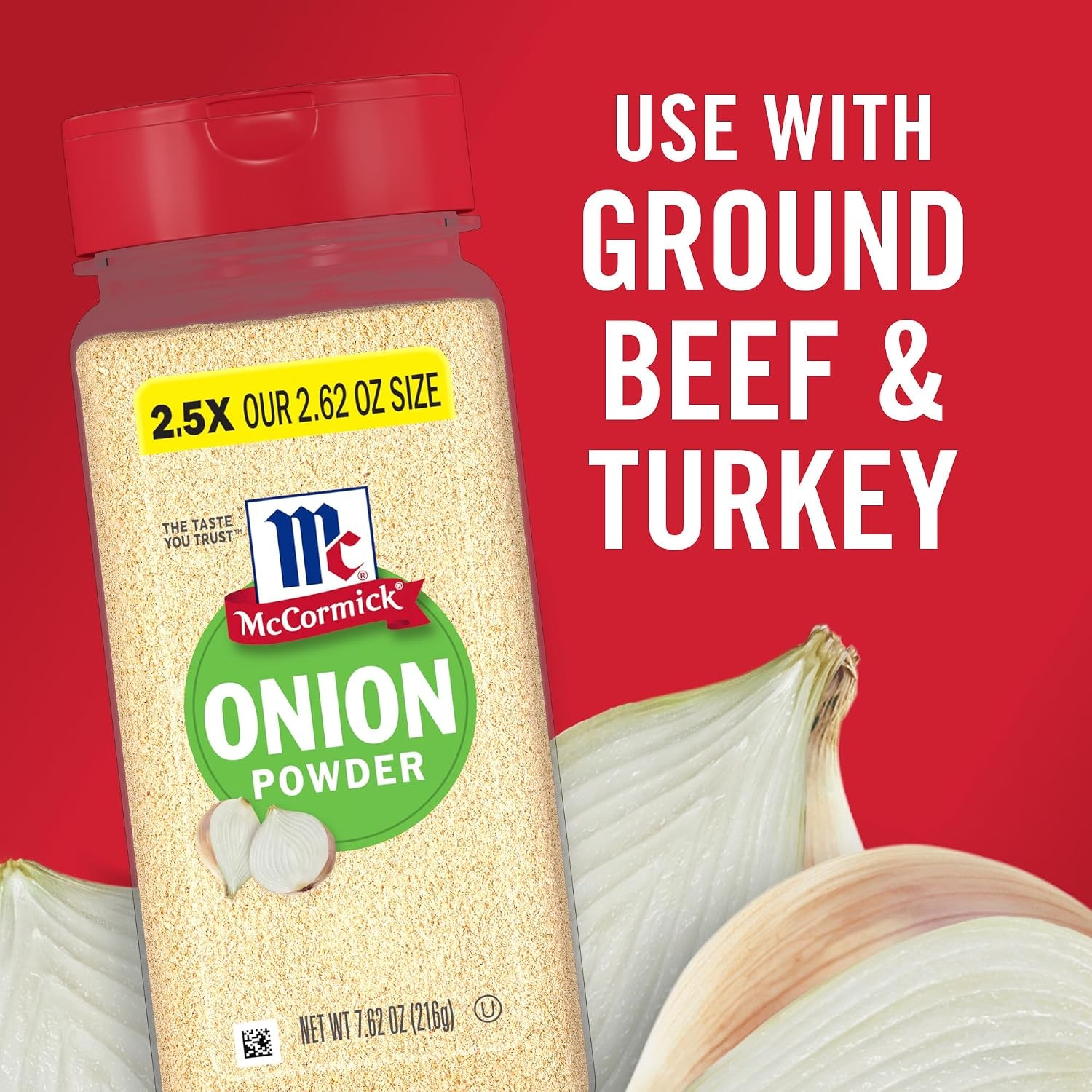 image:imageMcCormick Onion Powder Non GMO Made with Fresh Whole Onions For Bringing Consistent Onion Flavor to Favorite Foods While Cooking 762 oz Pack of 6