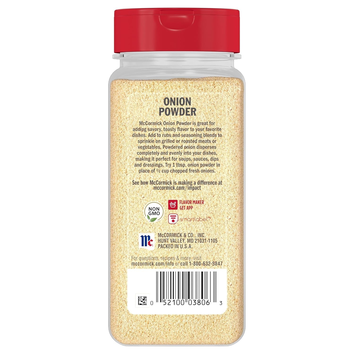 image:imageMcCormick Onion Powder Non GMO Made with Fresh Whole Onions For Bringing Consistent Onion Flavor to Meals amp Recipes 762 oz762 Ounce