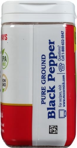 image:imageMcCormick Organic Pure Ground Black Pepper 3 Oz3 Ounce Pack of 2