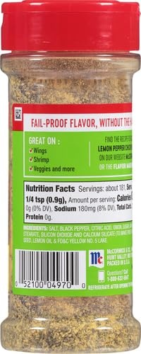 image:imageMcCormick Perfect Pinch Lemon amp Pepper Seasoning 575 OzLemon Pepper