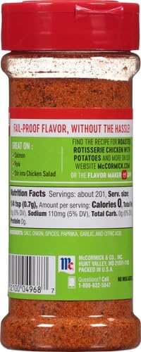 image:imageMcCormick Perfect Pinch Rotisserie Chicken Seasoning 5 oz5 Ounce Pack of 2