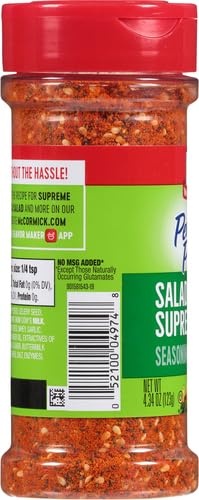image:imageMcCormick Perfect Pinch Salad Supreme Seasoning 434 oz434 Ounce Pack of 2