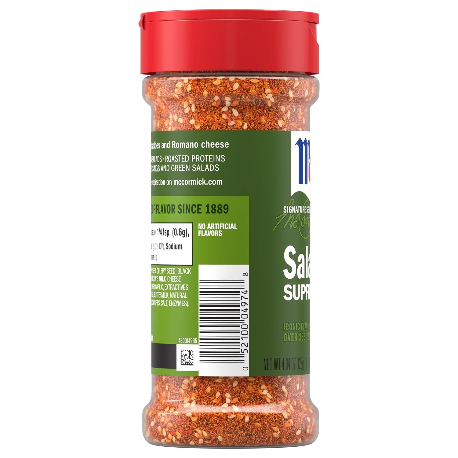 image:imageMcCormick Perfect Pinch Salad Supreme Seasoning 434 oz434 Ounce Pack of 6