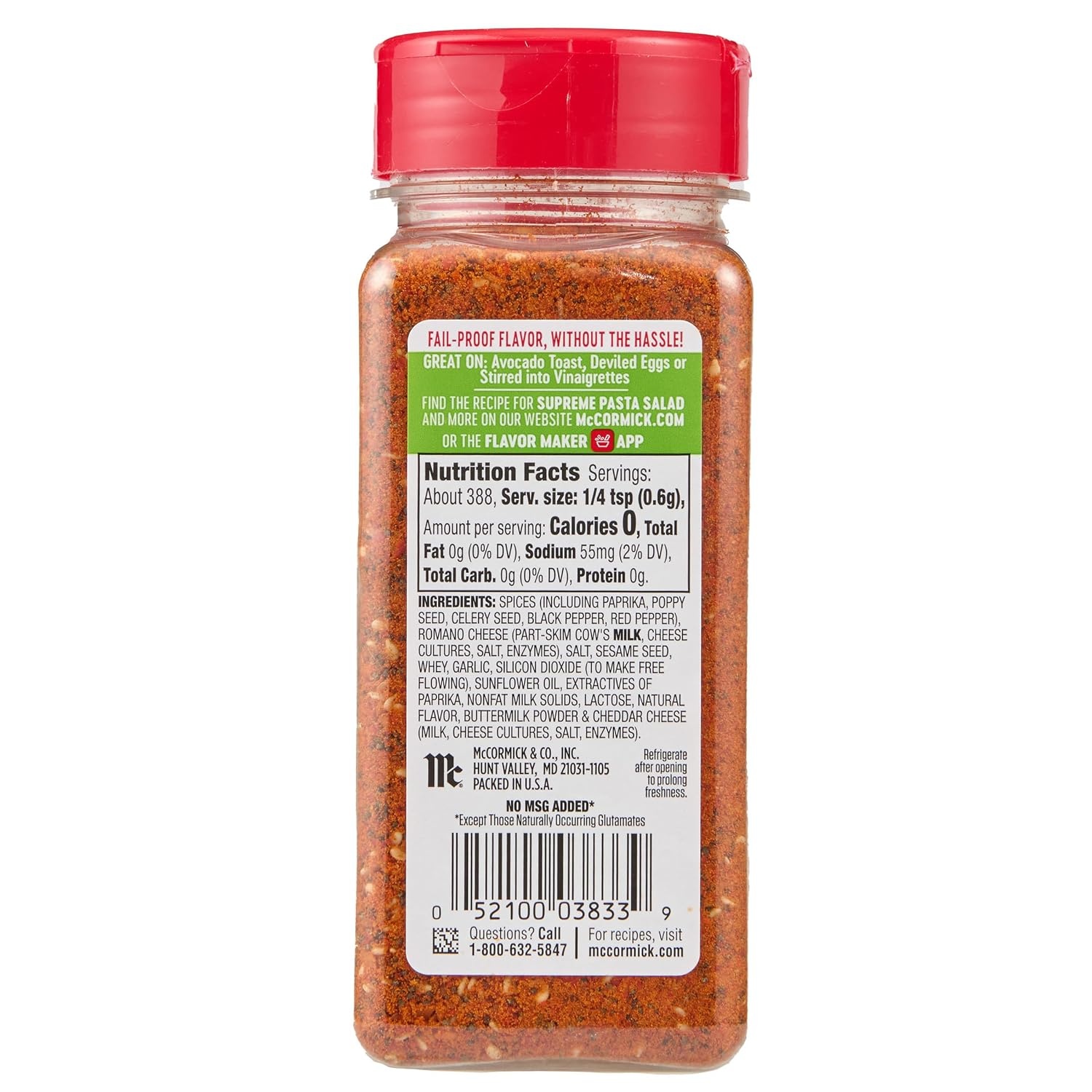 image:imageMcCormick Perfect Pinch Salad Supreme Seasoning 825 oz Pack of 6825 Ounce Pack of 1