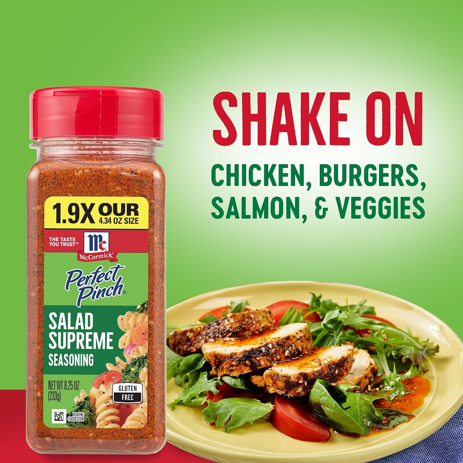 image:imageMcCormick Perfect Pinch Salad Supreme Seasoning 825 oz Pack of 6825 Ounce Pack of 1