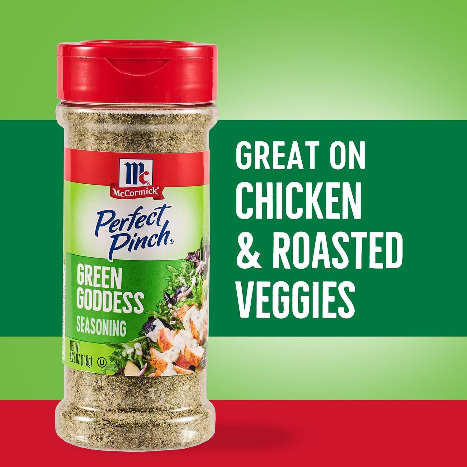 image:imageMcCormick Perfect Pinch Seasoning Green Goddess For Adding Tangy Herby Flavor to Chicken Roasted Veggies Dressings Sauces amp More 423 oz Pack of 6