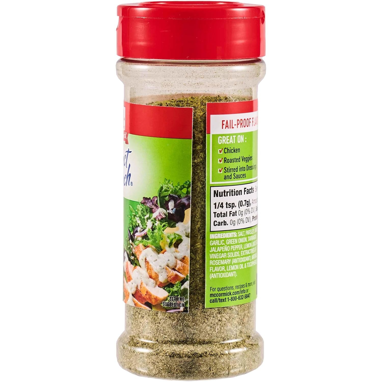 image:imageMcCormick Perfect Pinch Seasoning Green Goddess For Adding Tangy Herby Flavor to Chicken Roasted Veggies Dressings Sauces amp More 423 oz Pack of 6