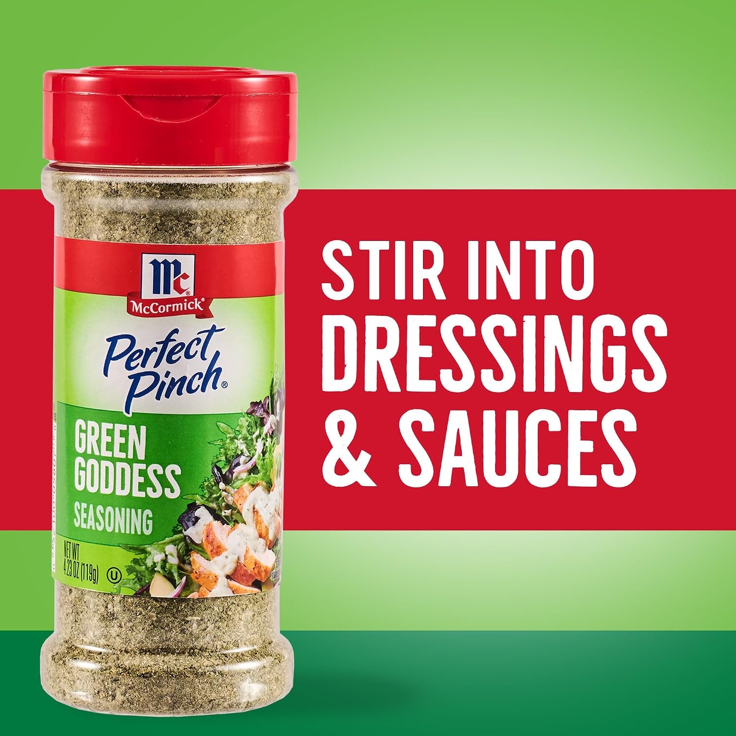 image:imageMcCormick Perfect Pinch Seasoning Green Goddess For Adding Tangy Herby Flavor to Chicken Roasted Veggies Dressings Sauces amp More 423 oz Pack of 6