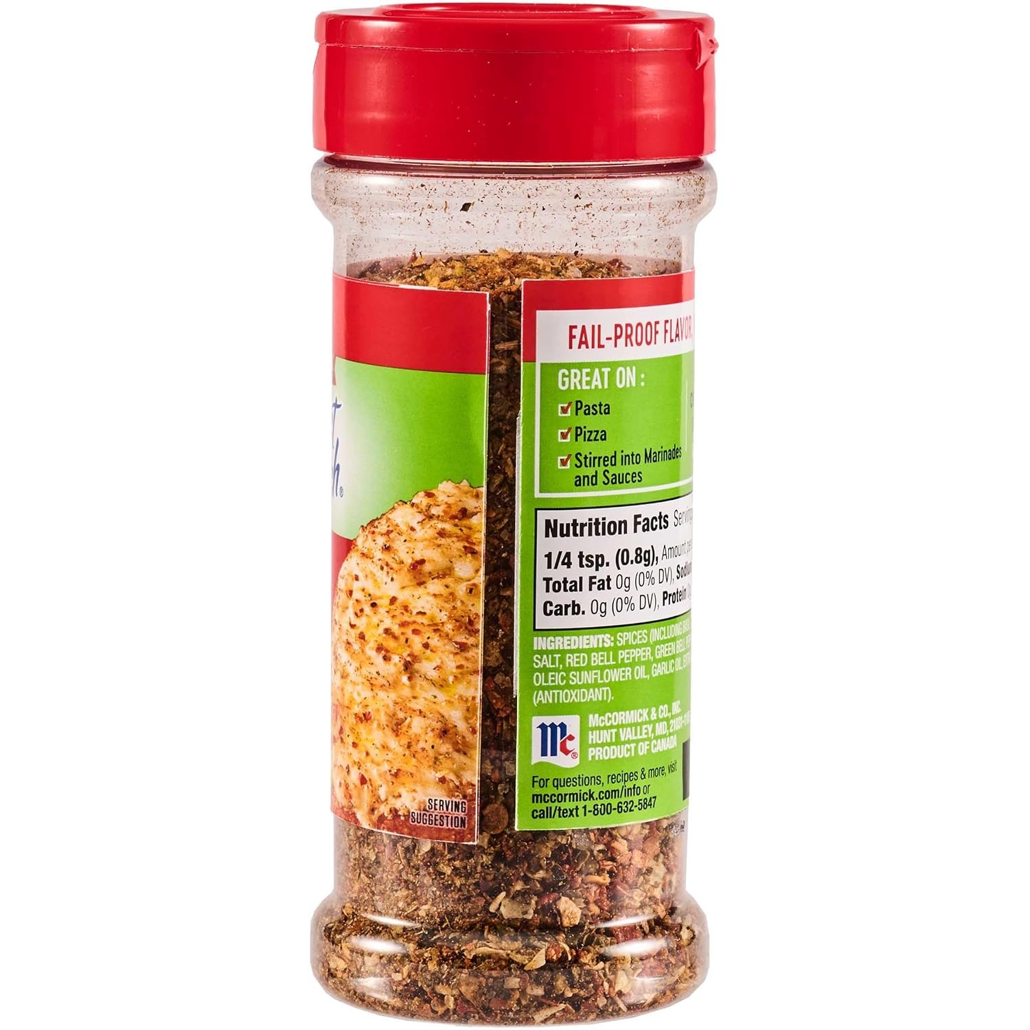 image:imageMcCormick Perfect Pinch Seasoning Spicy Italian For Adding Italian Flavor with a Kick to Pizza Pasta Dressings amp Sauces 388 oz Pack of 6