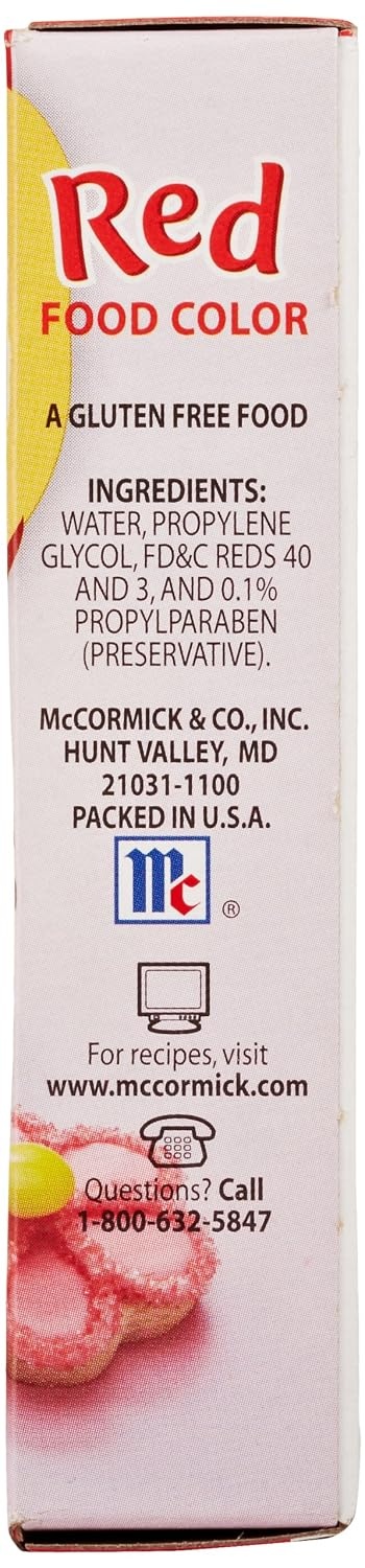 image:imageMcCormick Red Food Color 1 fl oz1 Fl Oz Pack of 4