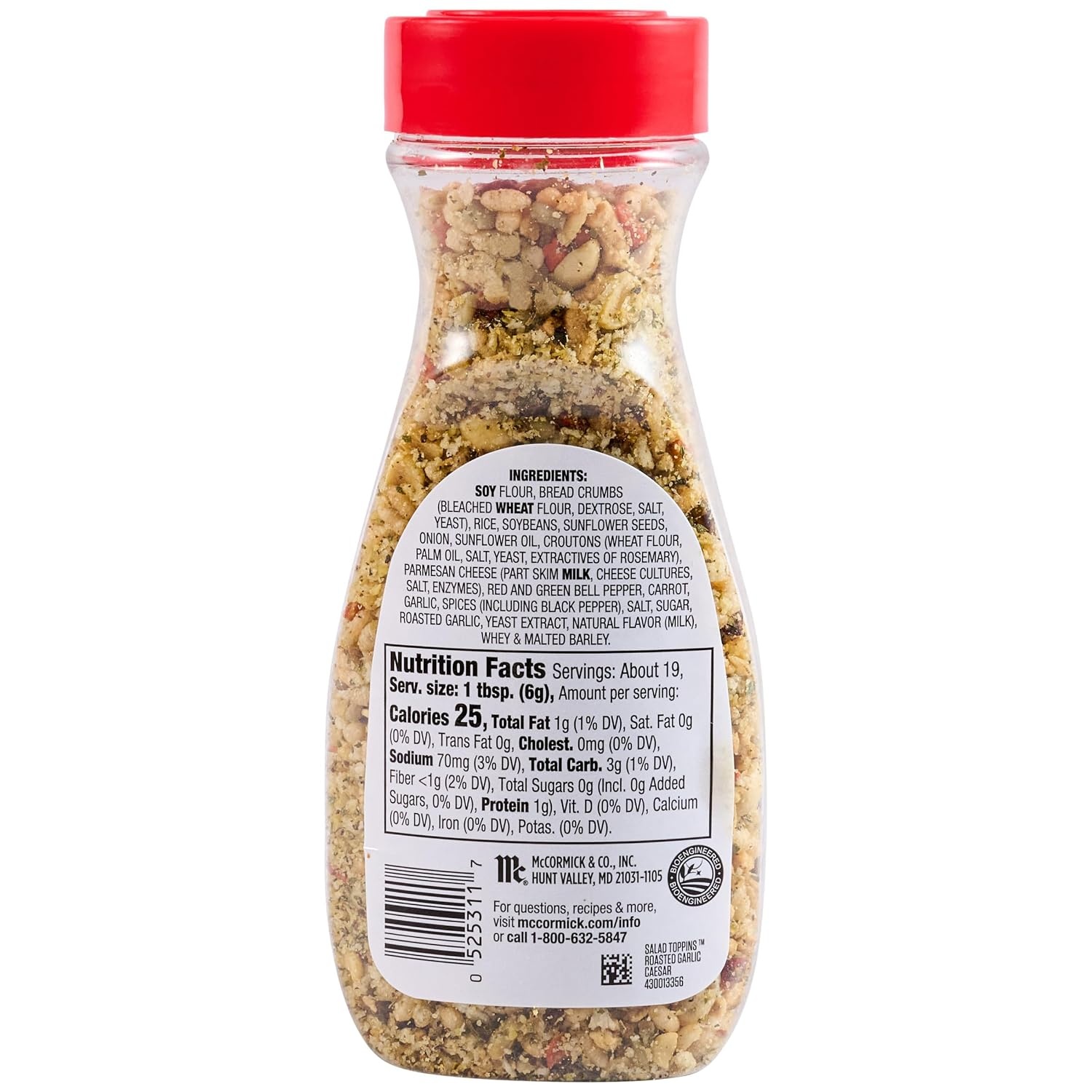 image:imageMcCormick Salad Toppins Roasted Garlic Caesar 412 oz Pack of 6412 Ounce Pack of 1