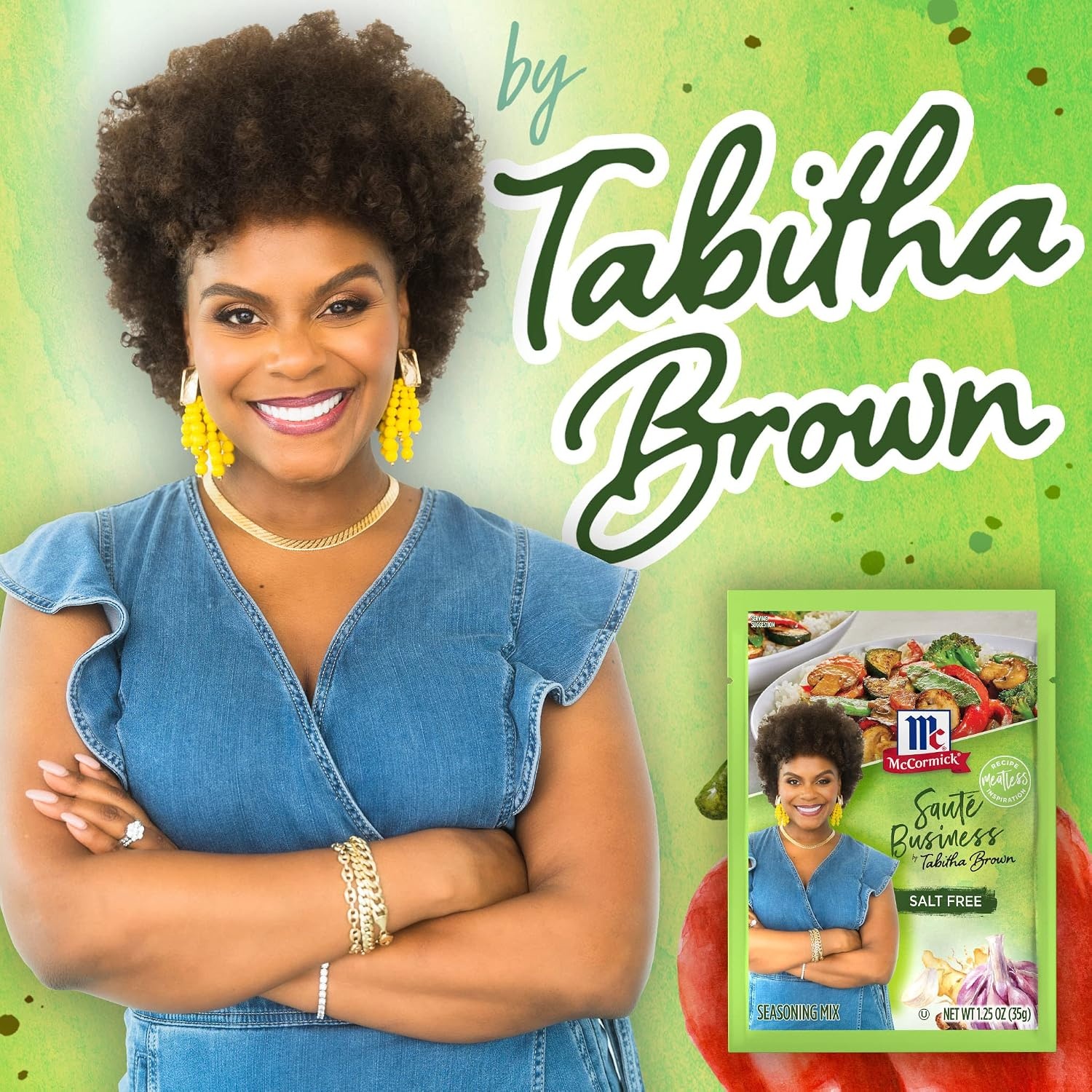 image:imageMcCormick Saut Business Seasoning Mix by Tabitha Brown 125 oz125 Ounce Pack of 12