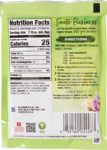 image:imageMcCormick Saut Business Seasoning Mix by Tabitha Brown 125 oz125 Ounce Pack of 5