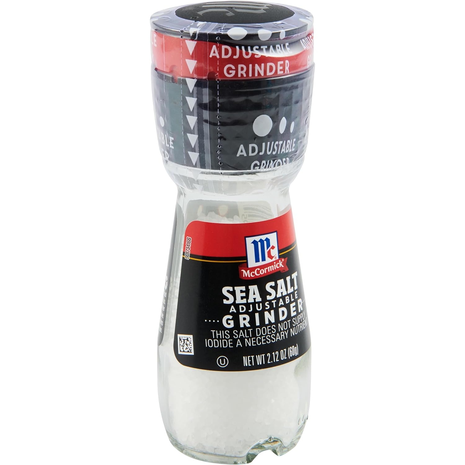 image:imageMcCormick Sea Salt Grinder 212 oz Pack of 6 One 6 Pack of 212 Ounce Glass Bottles of Mediterranean Sea Salt Best for Tabletop Use212 Ounce Pack of 36