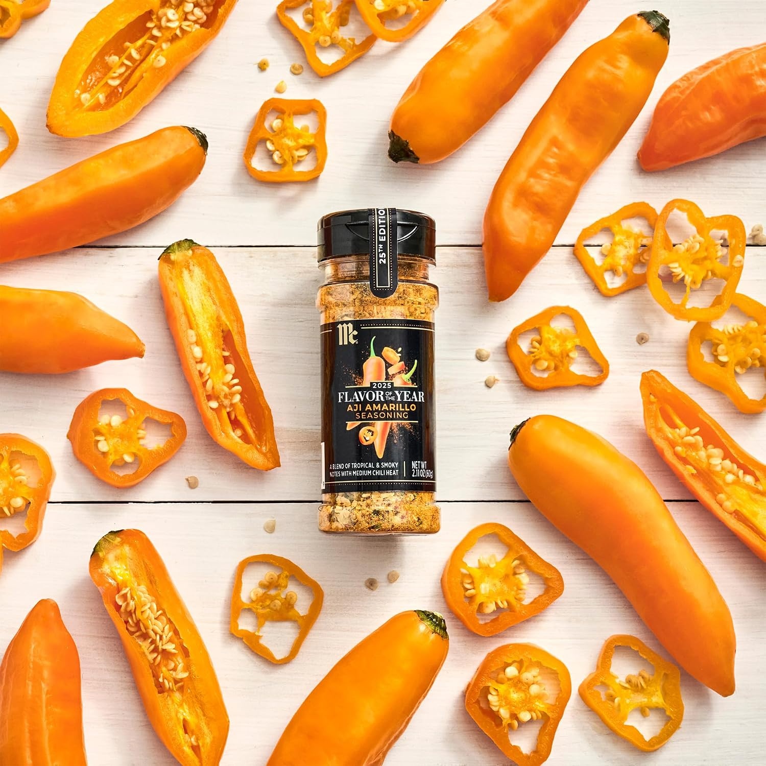 image:imageMcCormick Seasoning Aji Amarillo 2025 Flavor of the Year Blend of Tropical amp Smoky Notes with Medium Chile Heat For Seafood Fish Veggies Poultry Sauces Salsa and More 211 oz211 Ounce Pack of 2