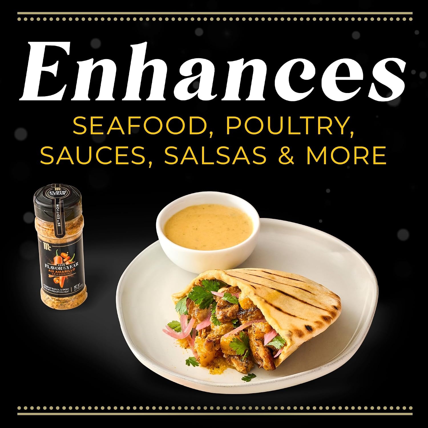 image:imageMcCormick Seasoning Aji Amarillo 2025 Flavor of the Year Blend of Tropical amp Smoky Notes with Medium Chile Heat For Seafood Fish Veggies Poultry Sauces Salsa and More 211 oz211 Ounce Pack of 2