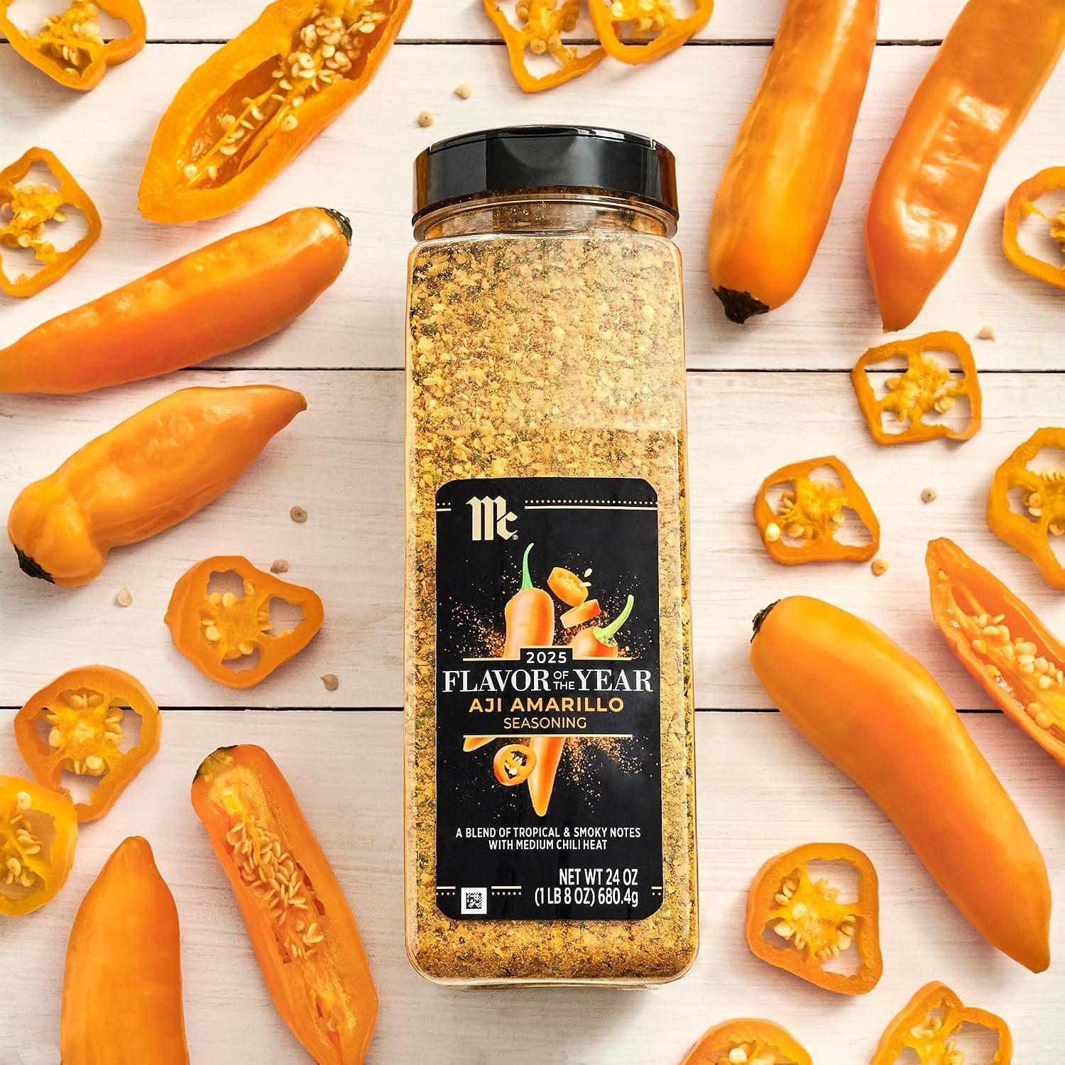 image:imageMcCormick Seasoning Aji Amarillo 2025 Flavor of the Year Made for Chefs Blend of Tropical amp Smoky Notes with Medium Chile Heat For Seafood Fish Veggies Poultry Sauces Salsa and More 24 oz Pack of 624 Ounce Pack of 6