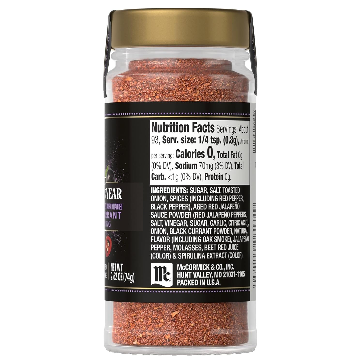 image:imageMcCormick Seasoning Black Currant Sweet amp Smoky 2026 Flavor of the Year Sweet Savory amp Balanced Black Currant Rub 262 oz262 Ounce Pack of 1