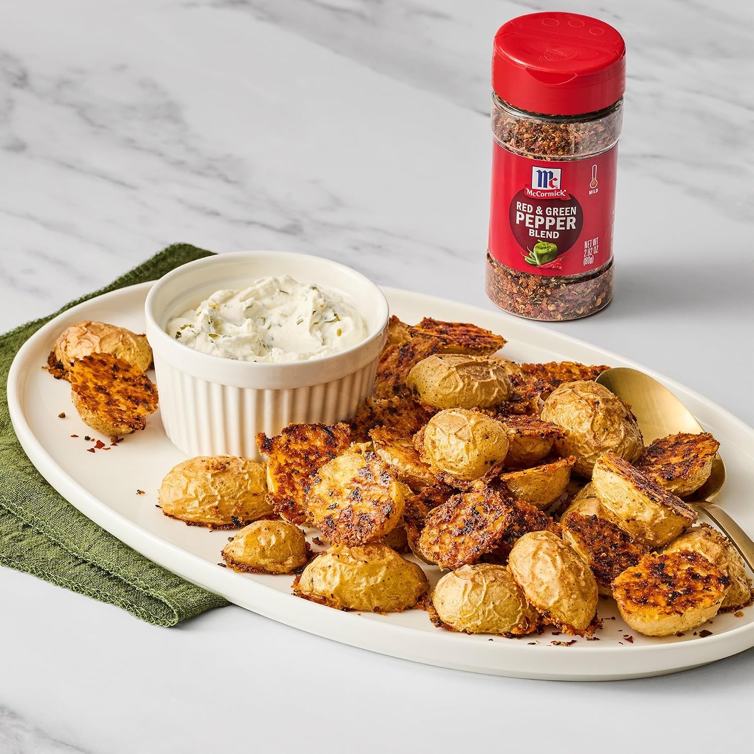 image:imageMcCormick Seasoning Blend Red amp Green Pepper Mildly Spicy Seasoning Featuring Red Peppers Jalapeo Peppers Green Bell Peppers amp Sweet Chili Flakes for Flavoring Your Favorite Dishes 282 oz