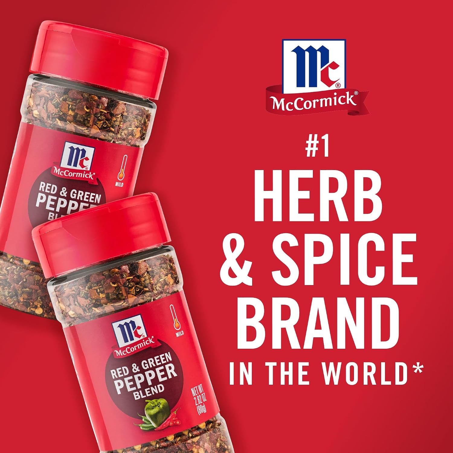 image:imageMcCormick Seasoning Blend Red amp Green Pepper Mildly Spicy Seasoning Featuring Red Peppers Jalapeo Peppers Green Bell Peppers amp Sweet Chili Flakes for Flavoring Your Favorite Dishes 282 oz