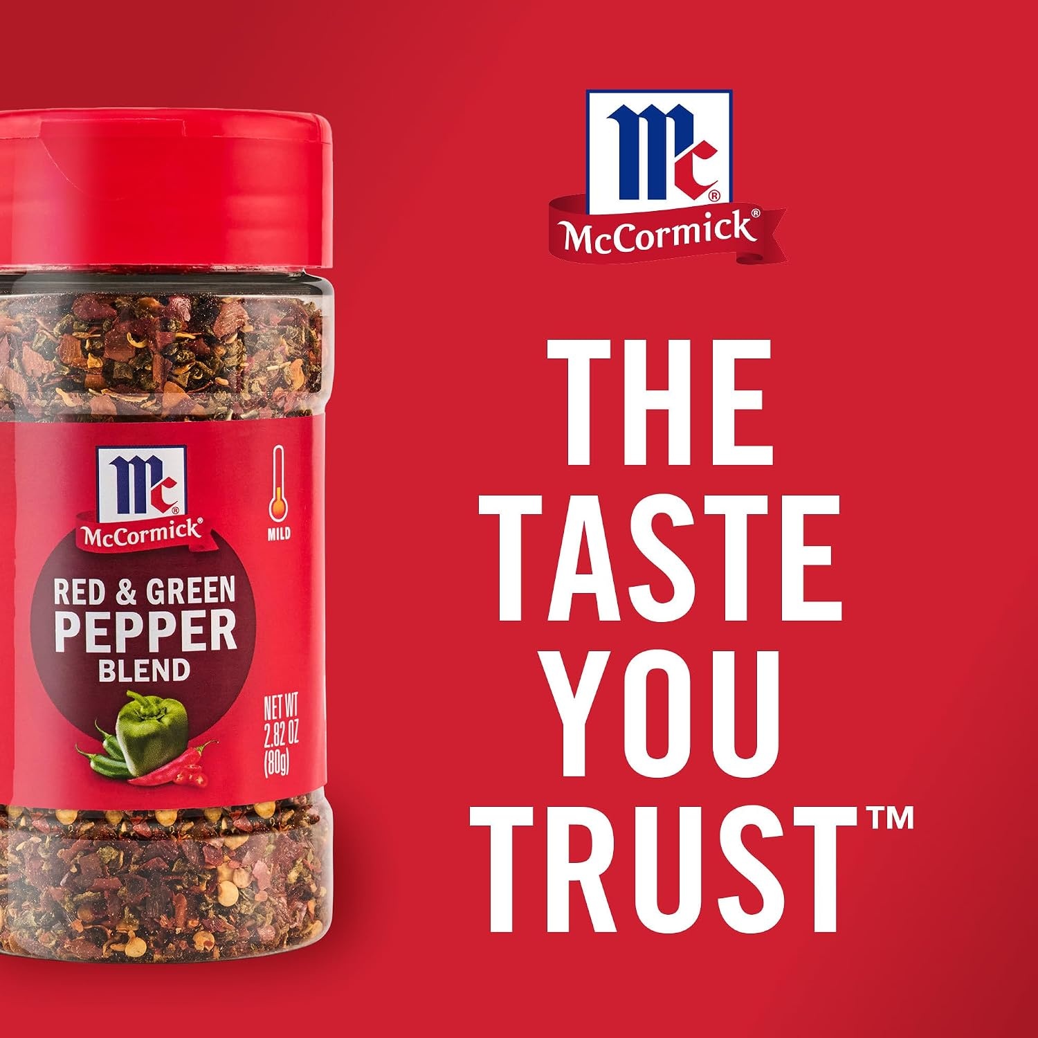 image:imageMcCormick Seasoning Blend Red amp Green Pepper Mildly Spicy Seasoning Featuring Red Peppers Jalapeo Peppers Green Bell Peppers amp Sweet Chili Flakes for Flavoring Your Favorite Dishes 282 oz