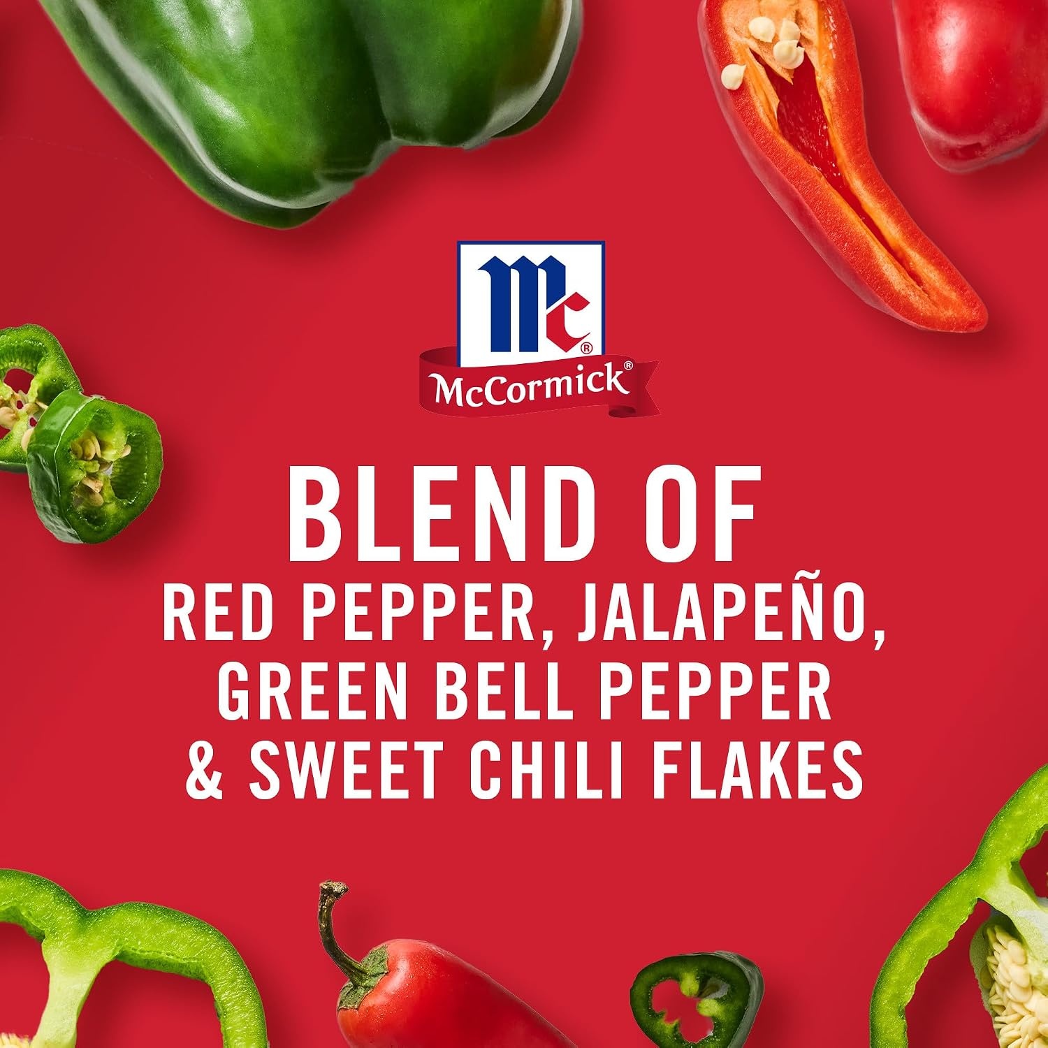 image:imageMcCormick Seasoning Blend Red amp Green Pepper Mildly Spicy Seasoning Featuring Red Peppers Jalapeo Peppers Green Bell Peppers amp Sweet Chili Flakes for Flavoring Your Favorite Dishes 282 oz