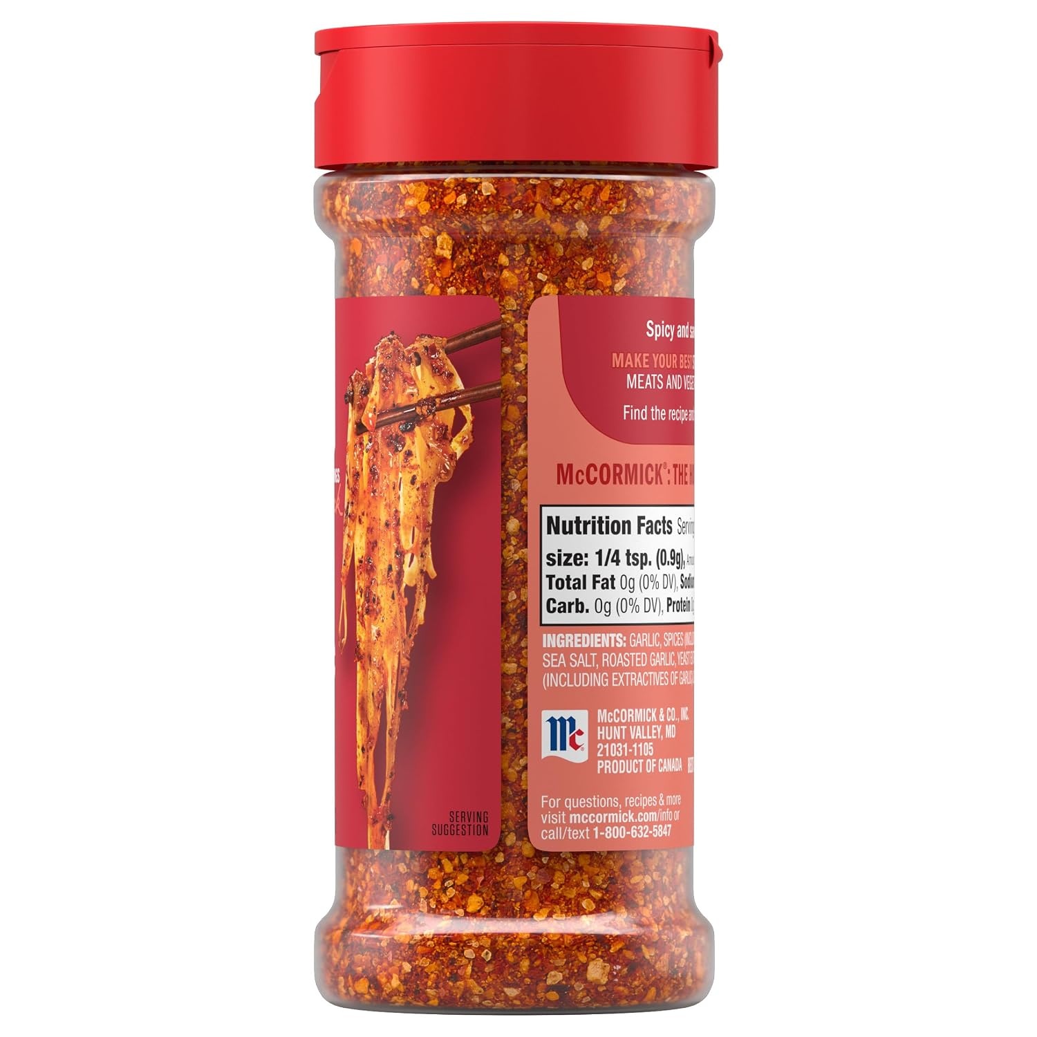 image:imageMcCormick Seasoning Chili Garlic Signature Seasonings No Artificial Flavors No MSG Added Spicy amp Savory Blend of Chili amp Garlic Shake On StirFry Noodles Meat Veggies amp Marinades 522 oz