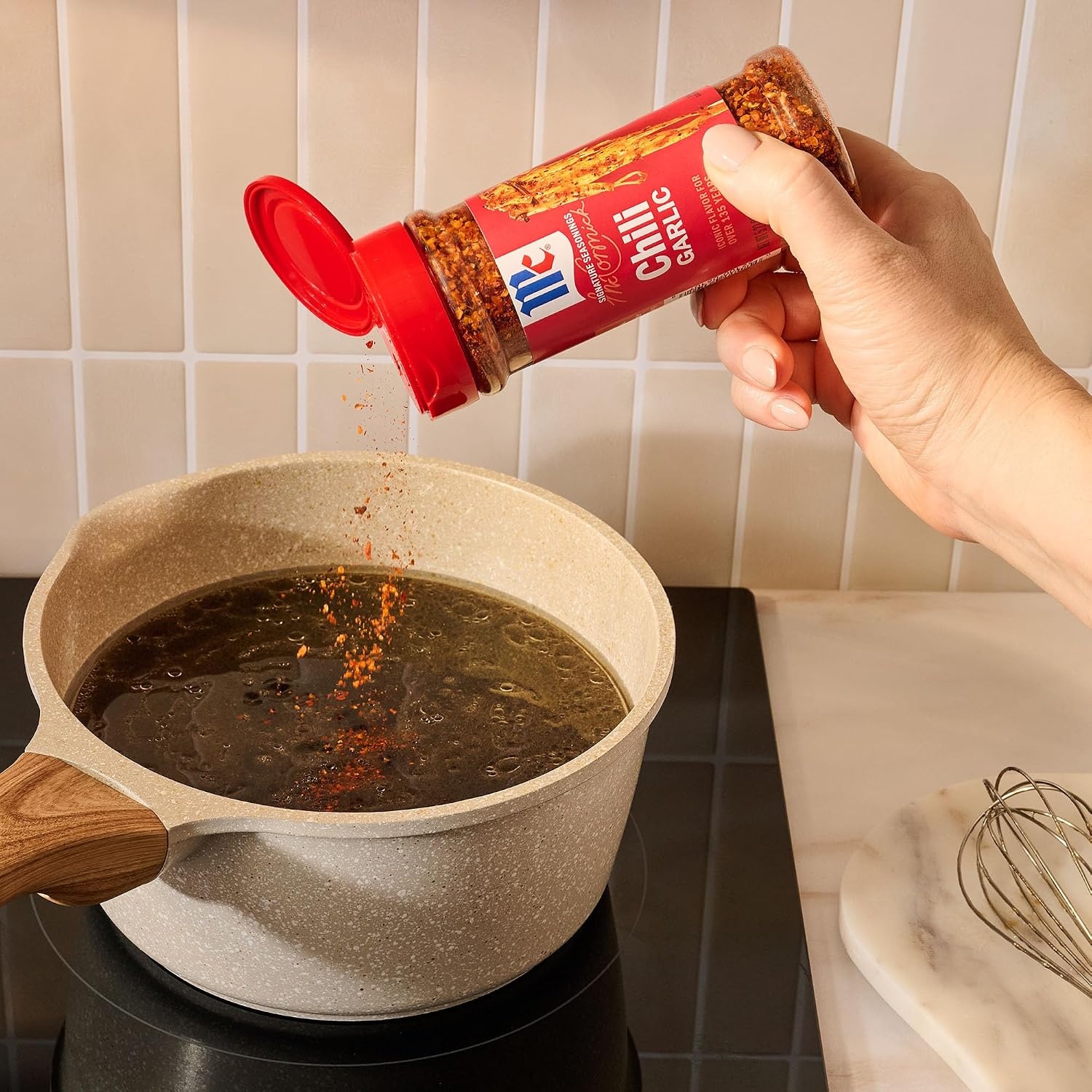 image:imageMcCormick Seasoning Chili Garlic Signature Seasonings No Artificial Flavors No MSG Added Spicy amp Savory Blend of Chili amp Garlic Shake On StirFry Noodles Meat Veggies amp Marinades 522 oz