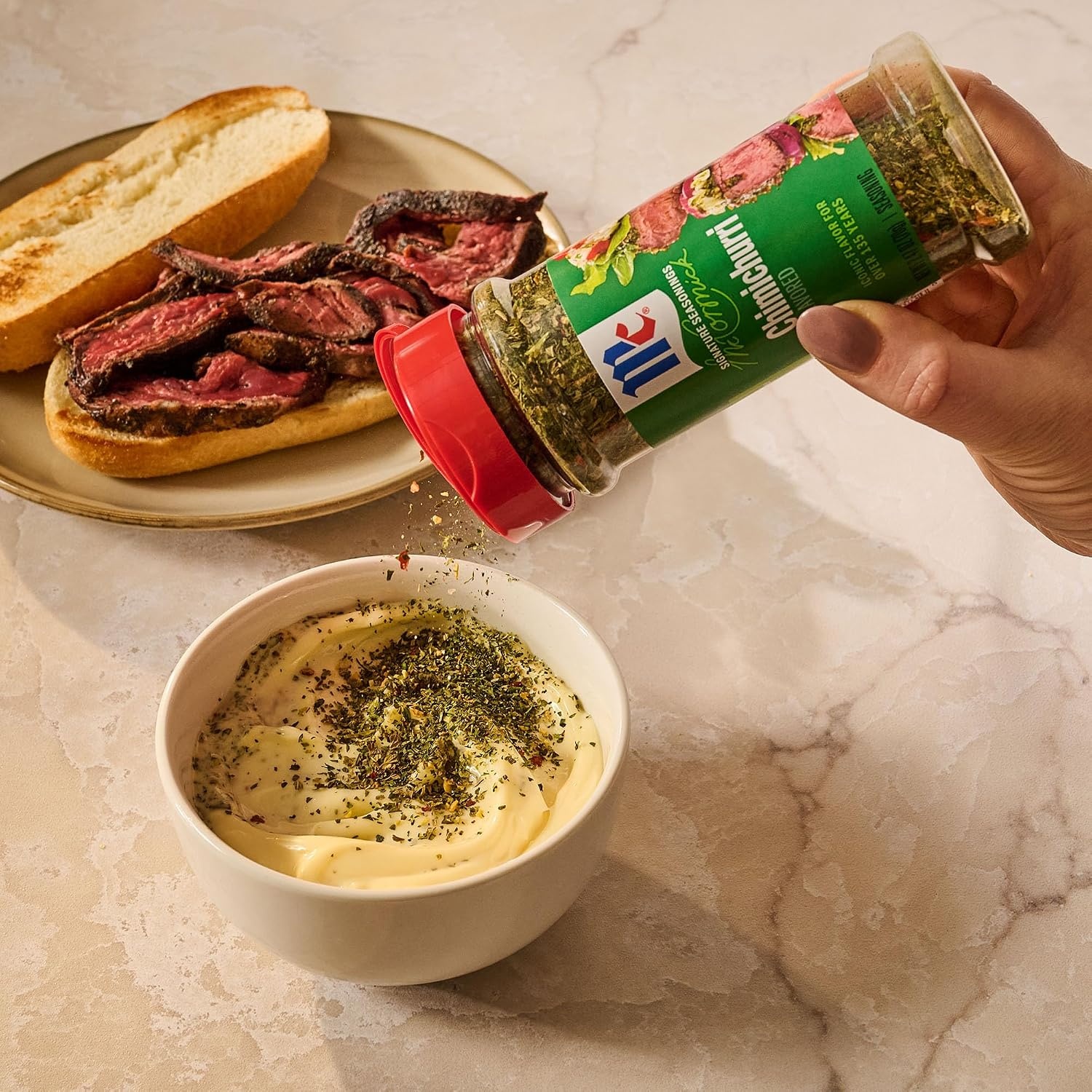 image:imageMcCormick Seasoning Chimichurri Signature Seasonings No MSG Added Vibrant Parsley amp Zesty Garlic Flavor Shake On For Roasted Meats amp Veggies Rice Sauces amp Marinades 247 oz