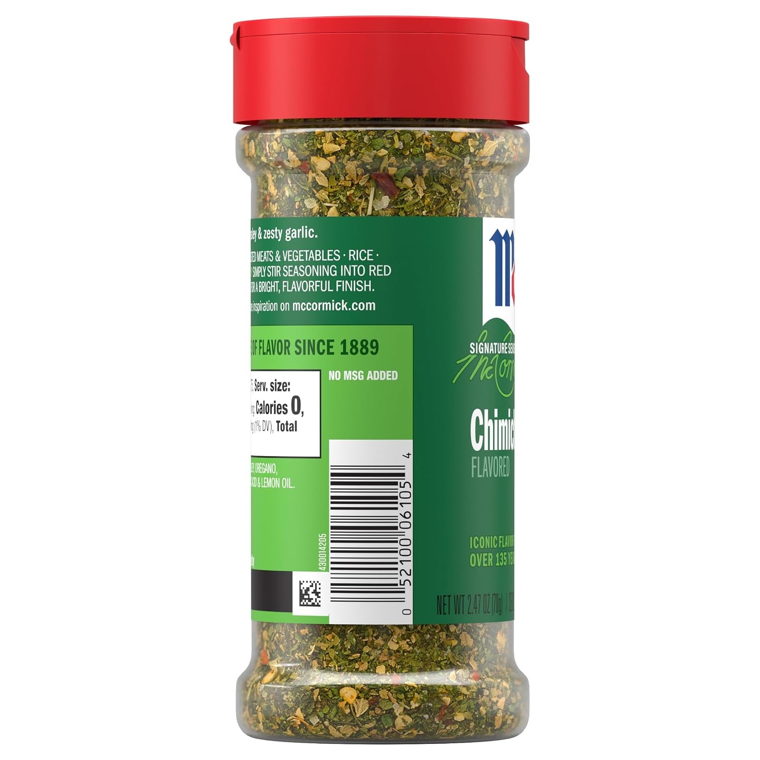 image:imageMcCormick Seasoning Chimichurri Signature Seasonings No MSG Added Vibrant Parsley amp Zesty Garlic Flavor Shake On For Roasted Meats amp Veggies Rice Sauces amp Marinades 247 oz