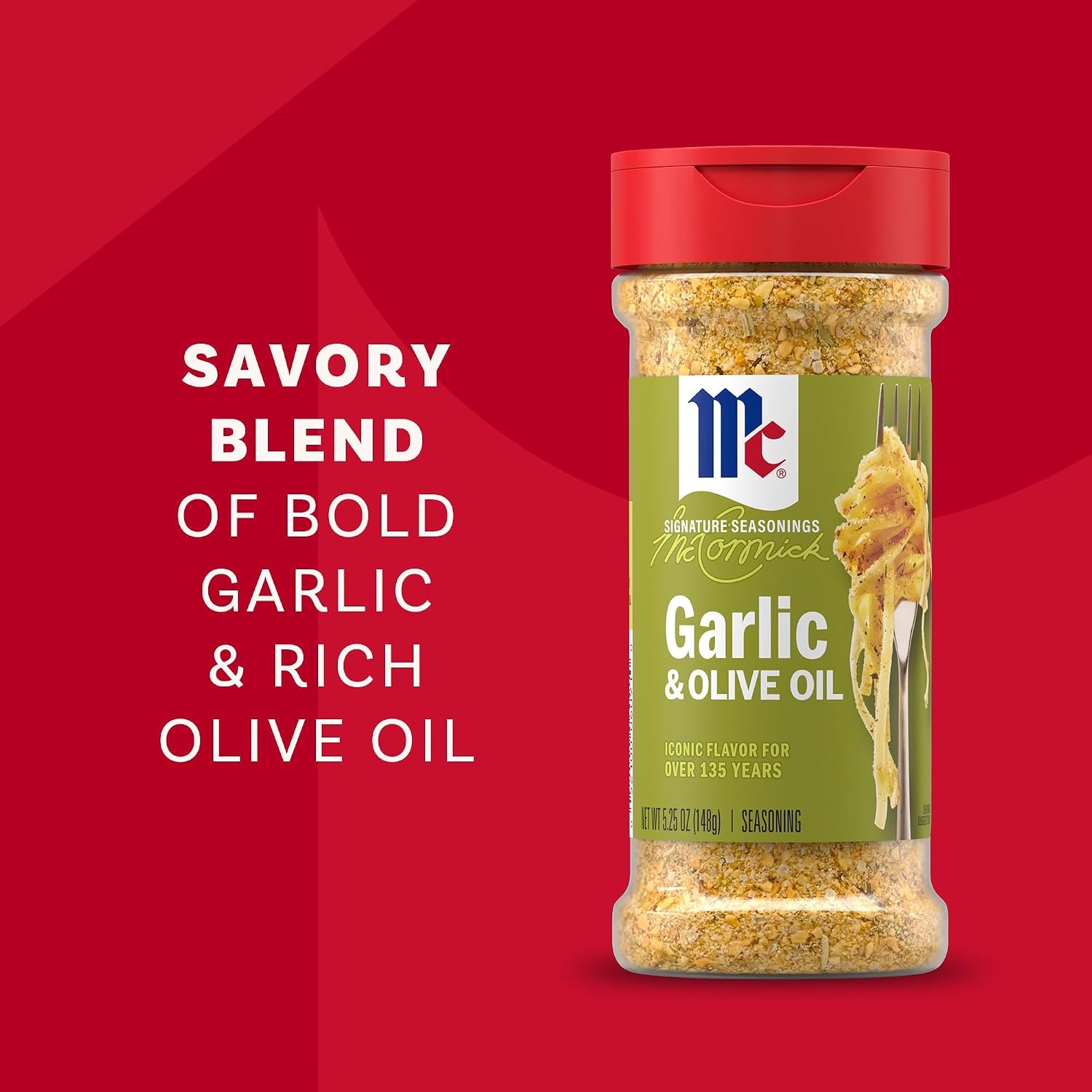 image:imageMcCormick Seasoning Garlic amp Olive Oil Signature Seasonings Savory Blend of Bold Garlic amp Rich Olive Oil Shake On For Pastas Roasted Proteins Vegetables Sauces Dressings amp More 525 oz525 Ounce Pack of 1