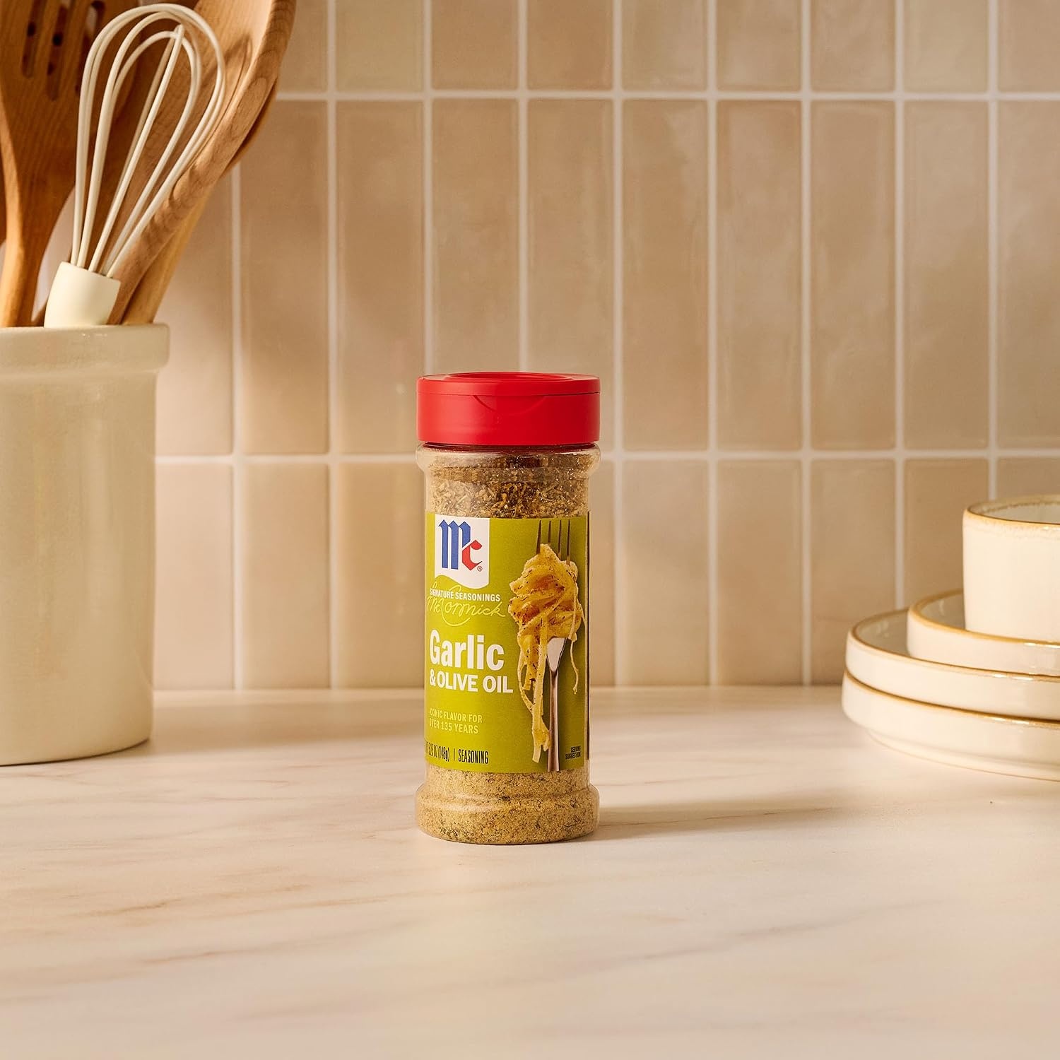 image:imageMcCormick Seasoning Garlic amp Olive Oil Signature Seasonings Savory Blend of Bold Garlic amp Rich Olive Oil Shake On For Pastas Roasted Proteins Vegetables Sauces Dressings amp More 525 oz525 Ounce Pack of 2