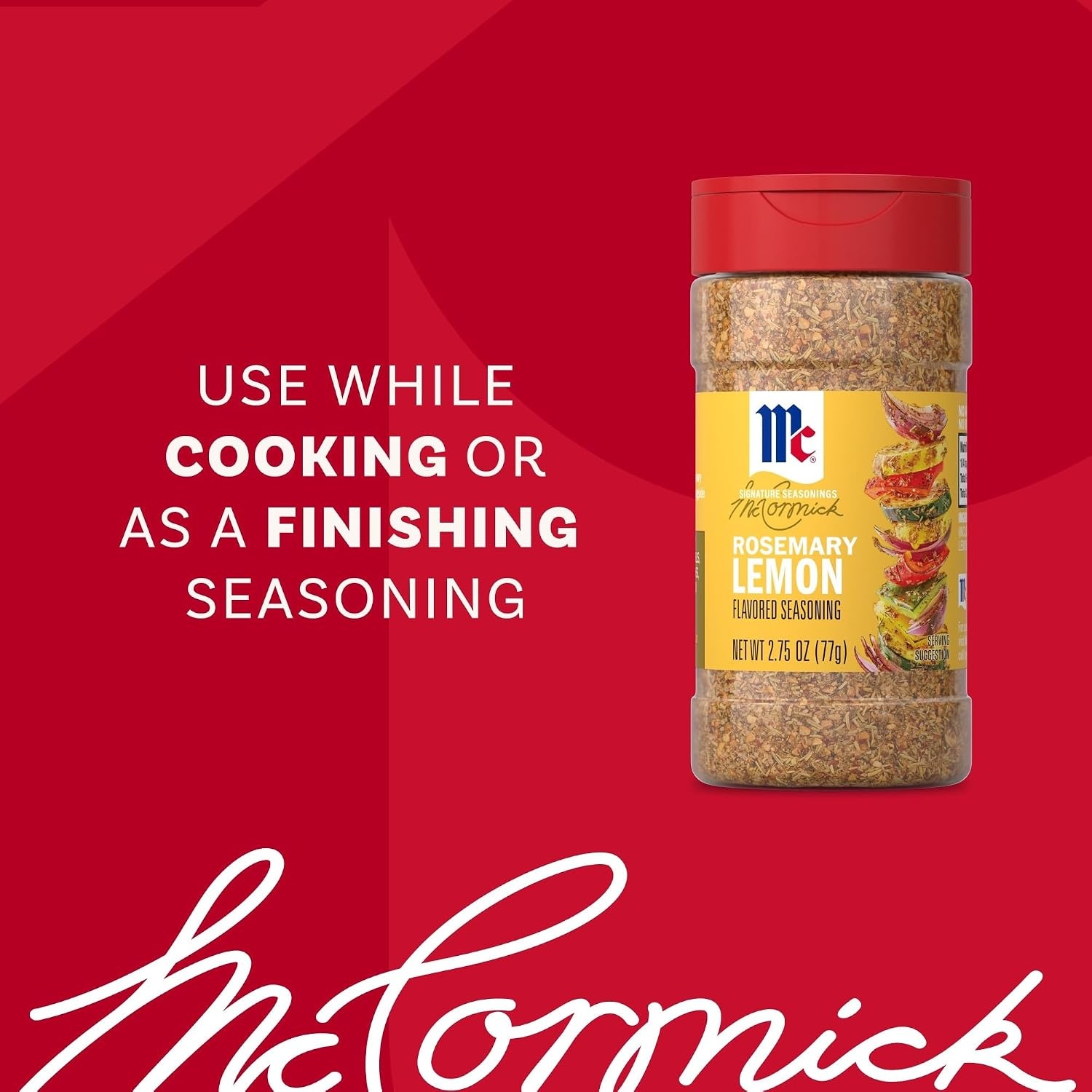 image:imageMcCormick Seasoning Rosemary Lemon Signature Seasonings Herbal Blend with Bright Flavor Shake On For Roasted Veggies Pasta amp Rice Dishes No Artificial Flavors No MSG Added 275 oz