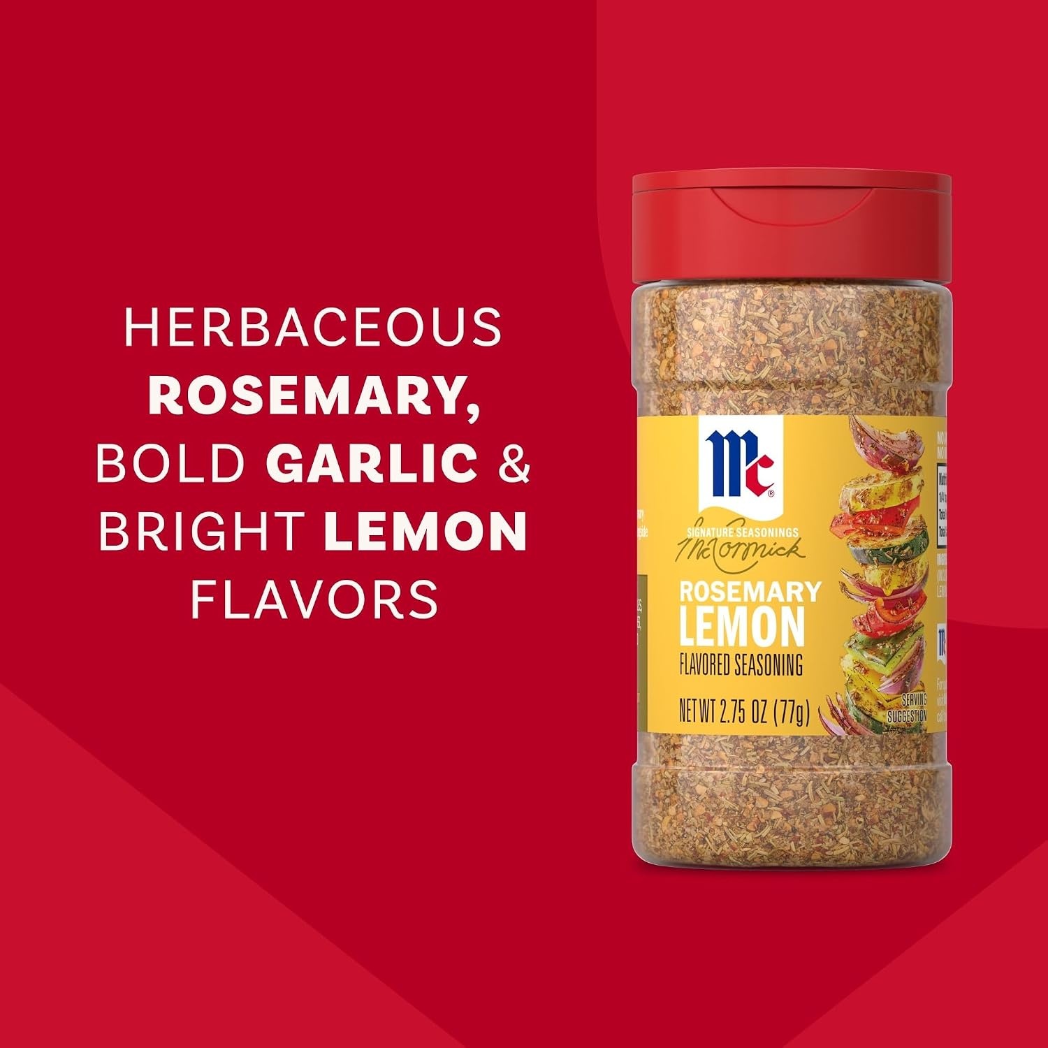 image:imageMcCormick Seasoning Rosemary Lemon Signature Seasonings Herbal Blend with Bright Flavor Shake On For Roasted Veggies Pasta amp Rice Dishes No Artificial Flavors No MSG Added 275 oz