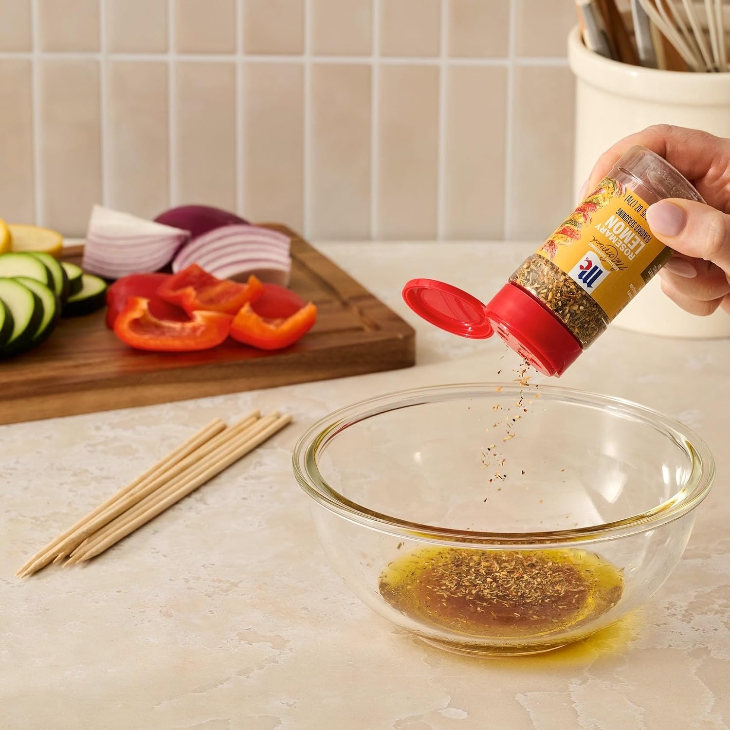 image:imageMcCormick Seasoning Rosemary Lemon Signature Seasonings Herbal Blend with Bright Flavor Shake On For Roasted Veggies Pasta amp Rice Dishes No Artificial Flavors No MSG Added 275 oz