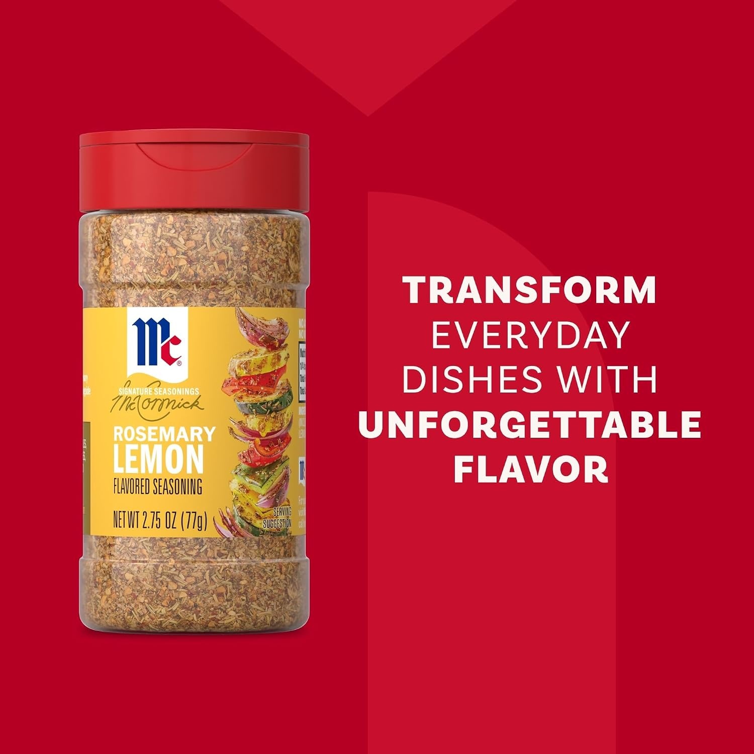 image:imageMcCormick Seasoning Rosemary Lemon Signature Seasonings Herbal Blend with Bright Flavor Shake On For Roasted Veggies Pasta amp Rice Dishes No Artificial Flavors No MSG Added 275 oz