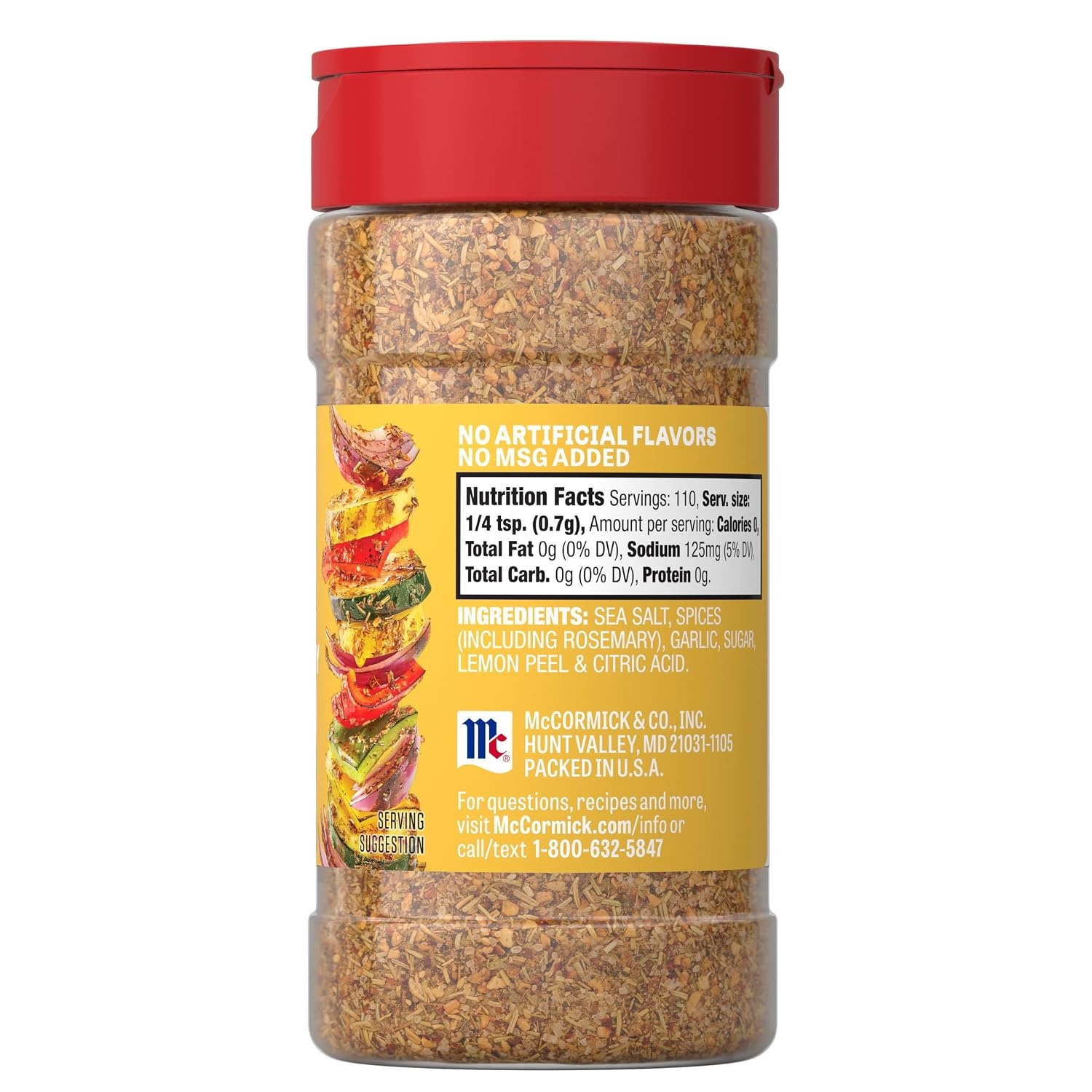 image:imageMcCormick Seasoning Rosemary Lemon Signature Seasonings Herbal Blend with Bright Flavor Shake On For Roasted Veggies Pasta amp Rice Dishes No Artificial Flavors No MSG Added 275 oz