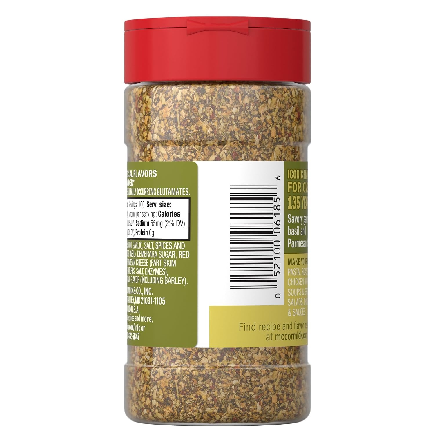 image:imageMcCormick Seasoning Savory Herb Parmesan Signature Seasonings Cheesy amp Herbaceous Flavor Shake On For Pasta Roasted Chicken or Pork Soups amp Salads No Artificial Flavors No MSG Added 25 oz