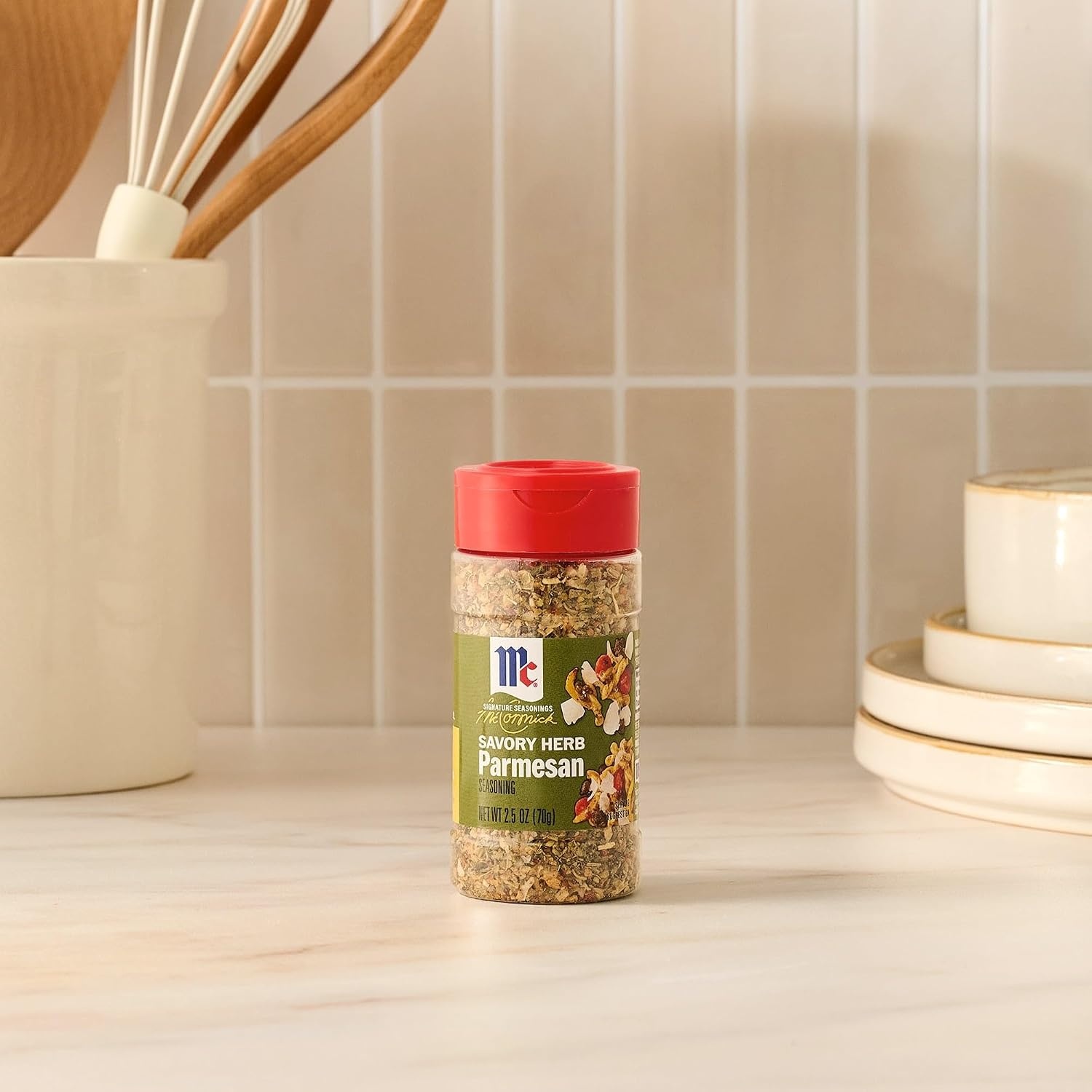image:imageMcCormick Seasoning Savory Herb Parmesan Signature Seasonings Cheesy amp Herbaceous Flavor Shake On For Pasta Roasted Chicken or Pork Soups amp Salads No Artificial Flavors No MSG Added 25 oz
