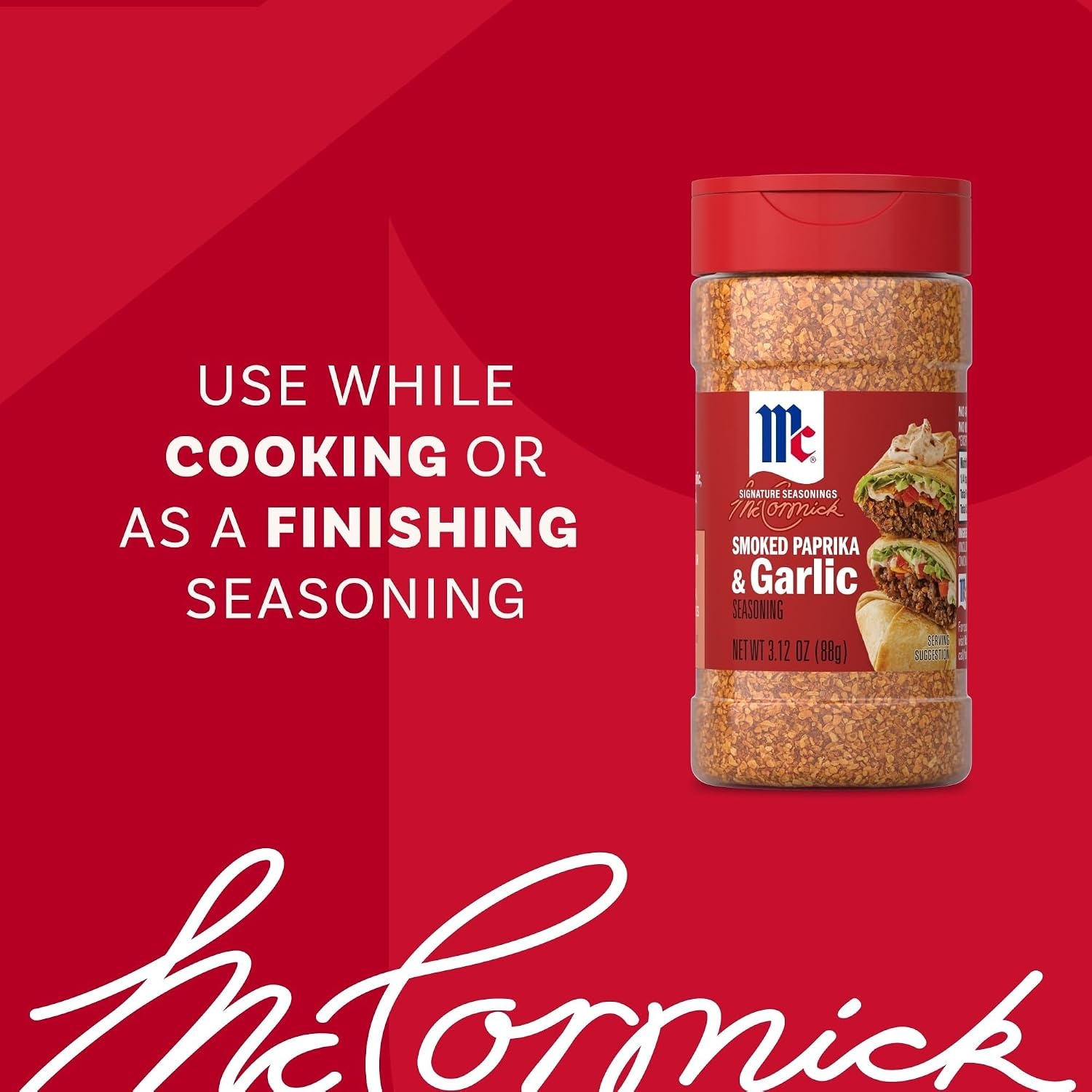 image:imageMcCormick Seasoning Smoked Paprika amp Garlic Signature Seasonings Mix of Garlic Smoked Paprika amp Onion Shake On For Roasted Chicken Veggies amp Pasta No Artificial Flavors No MSG Added 312 oz312 Ounce Pack of 1