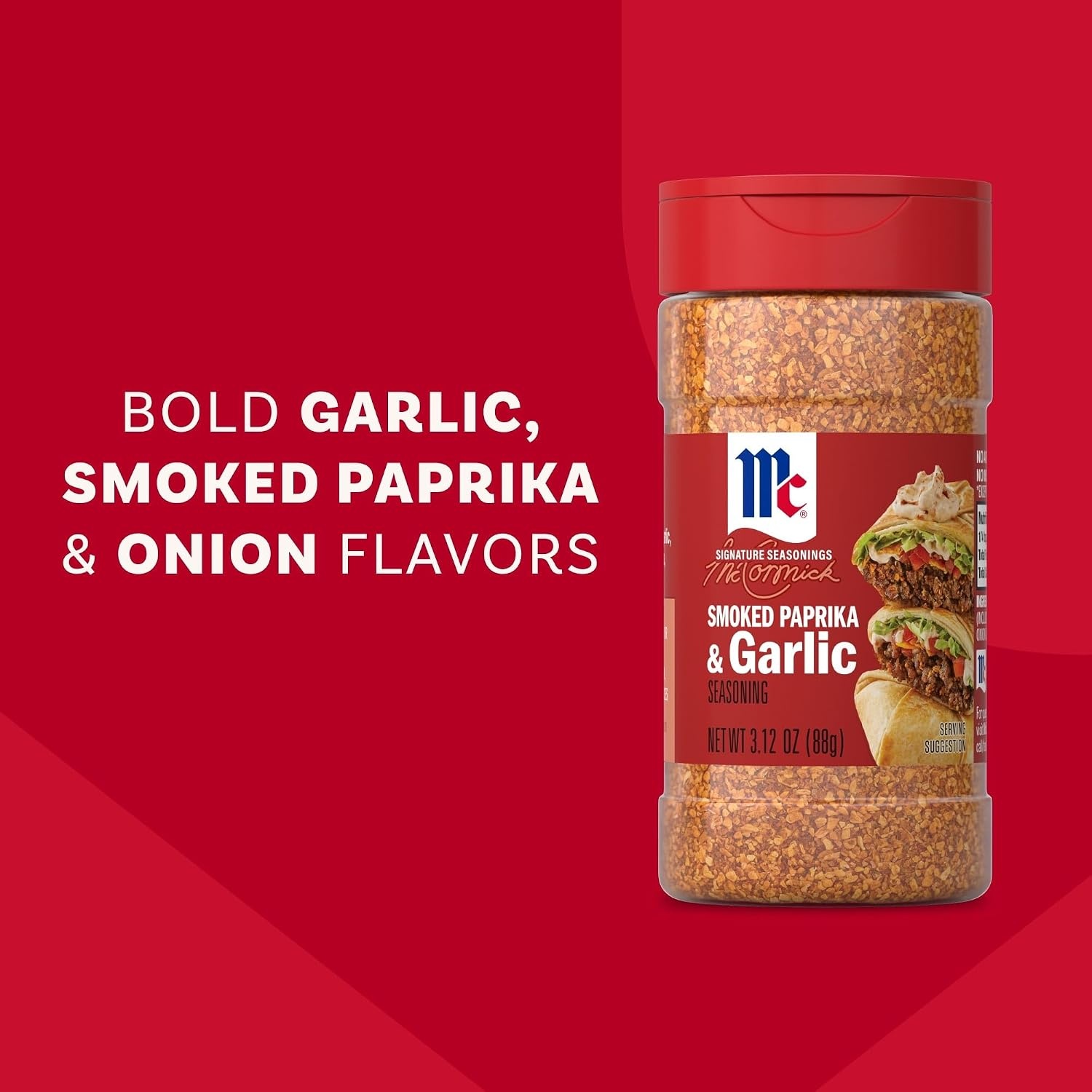 image:imageMcCormick Seasoning Smoked Paprika amp Garlic Signature Seasonings Mix of Garlic Smoked Paprika amp Onion Shake On For Roasted Chicken Veggies amp Pasta No Artificial Flavors No MSG Added 312 oz312 Ounce Pack of 1