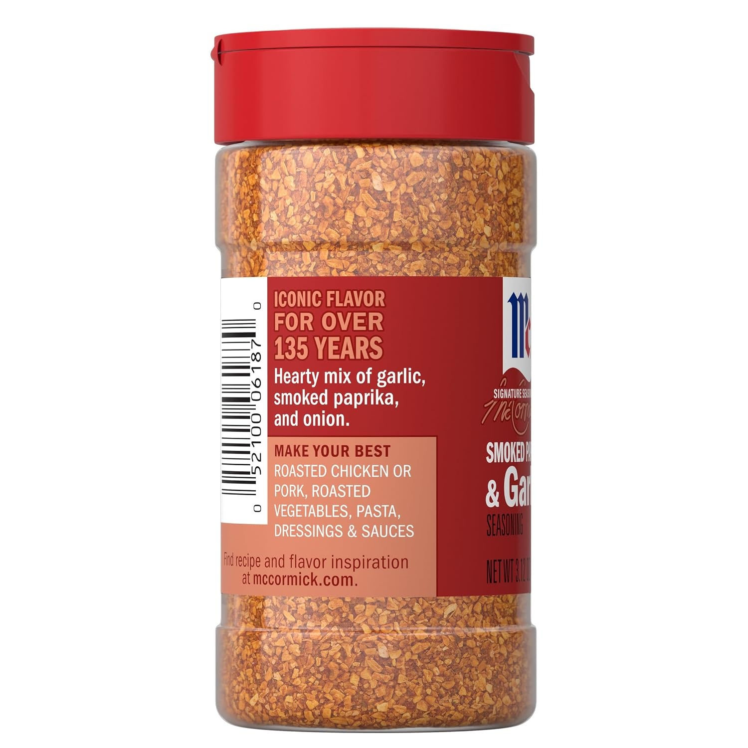 image:imageMcCormick Seasoning Smoked Paprika amp Garlic Signature Seasonings Mix of Garlic Smoked Paprika amp Onion Shake On For Roasted Chicken Veggies amp Pasta No Artificial Flavors No MSG Added 312 oz312 Ounce Pack of 1
