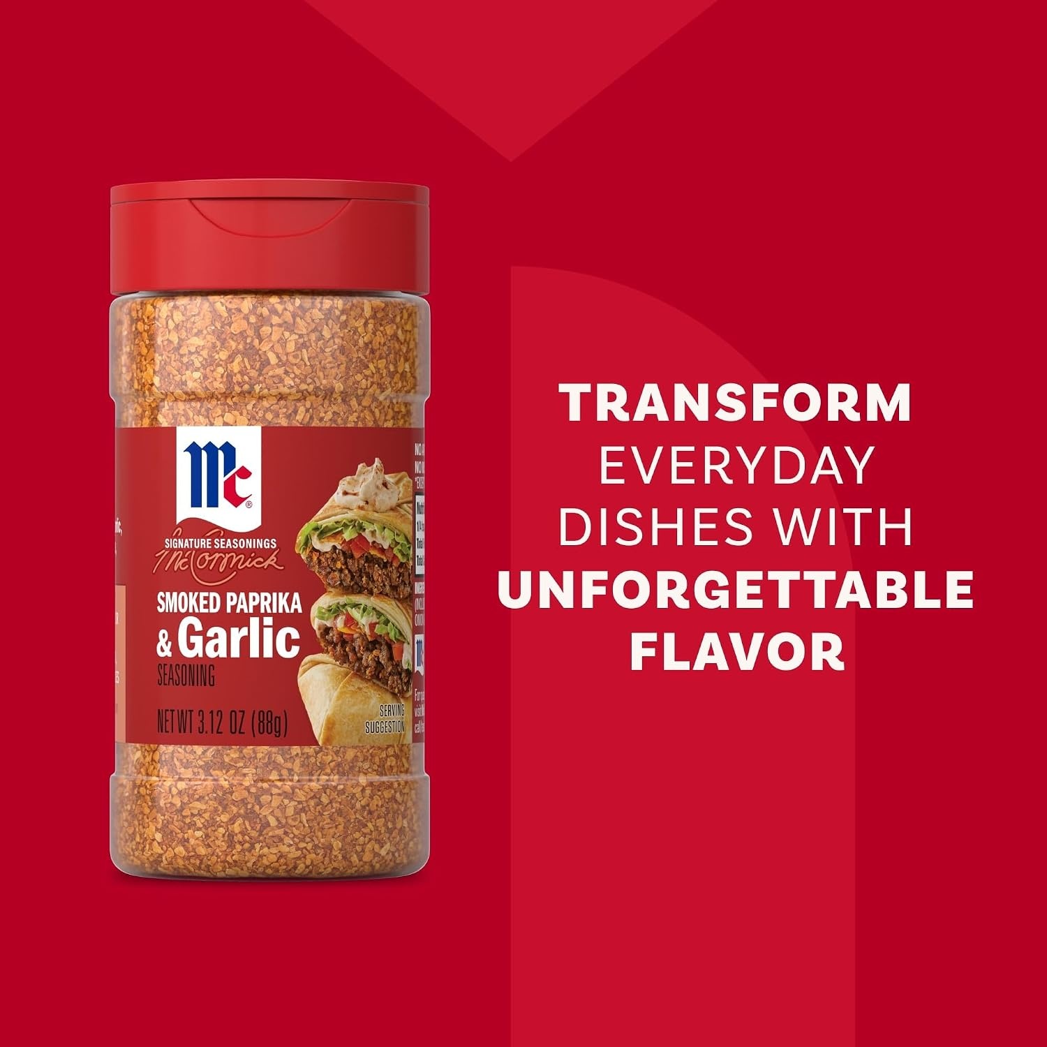 image:imageMcCormick Seasoning Smoked Paprika amp Garlic Signature Seasonings Mix of Garlic Smoked Paprika amp Onion Shake On For Roasted Chicken Veggies amp Pasta No Artificial Flavors No MSG Added 312 oz312 Ounce Pack of 1