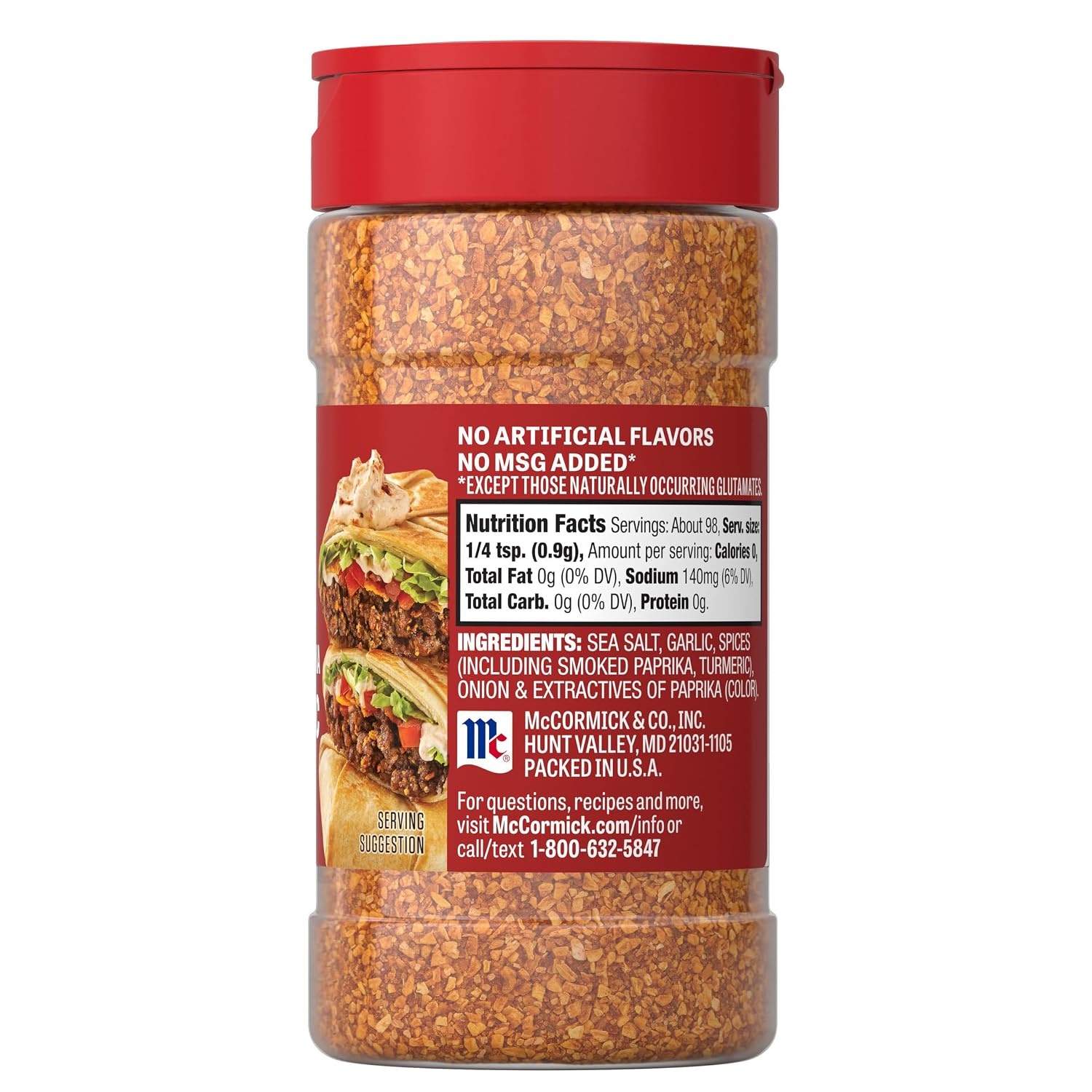 image:imageMcCormick Seasoning Smoked Paprika amp Garlic Signature Seasonings Mix of Garlic Smoked Paprika amp Onion Shake On For Roasted Chicken Veggies amp Pasta No Artificial Flavors No MSG Added 312 oz312 Ounce Pack of 1