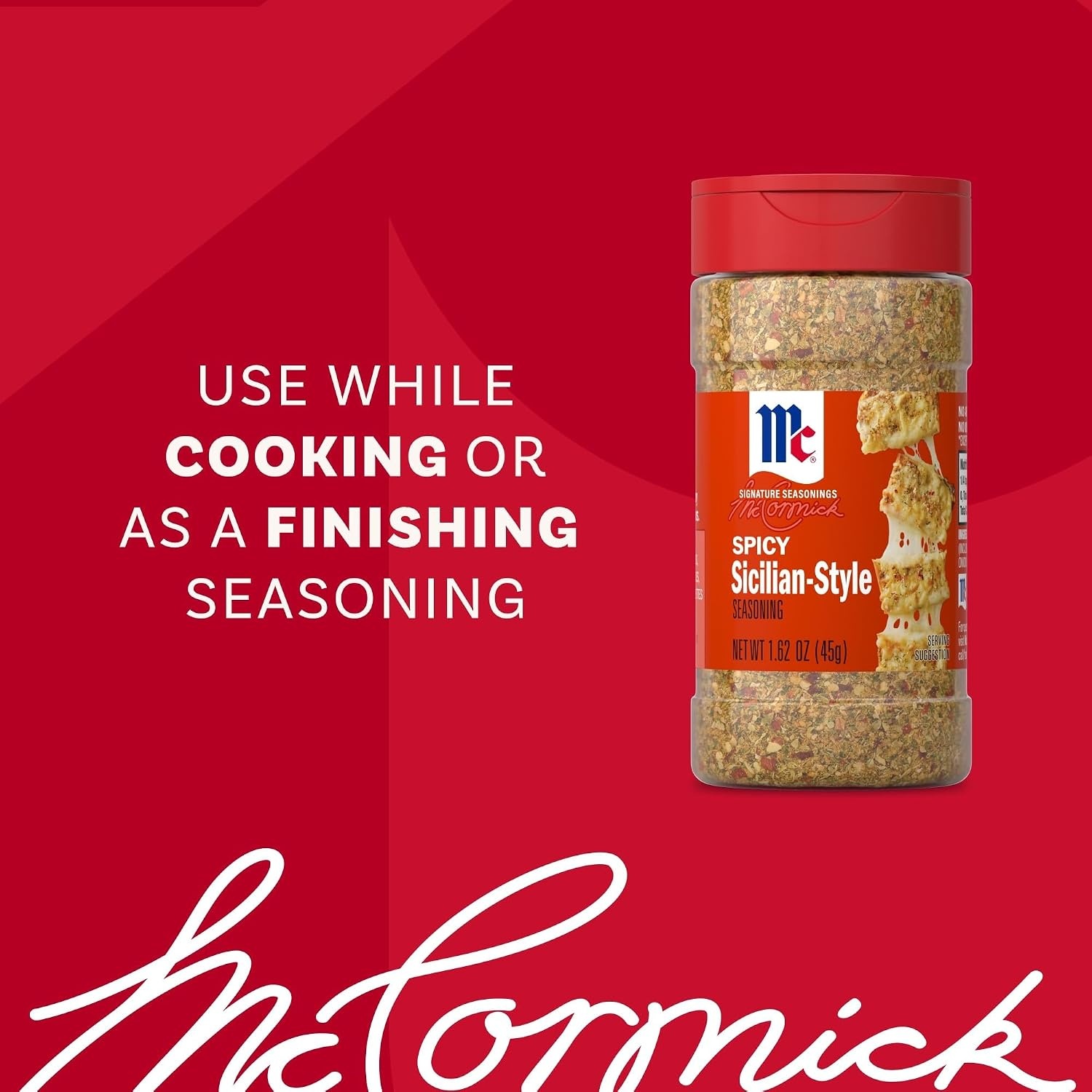 image:imageMcCormick Seasoning Spicy SicilianStyle Signature Seasonings Bold Savory amp Fiery Shake On For Pizza Flatbreads Roasted Vegetables Sauces amp More No Artificial Flavors No MSG Added 162 oz162 Ounce Pack of 1