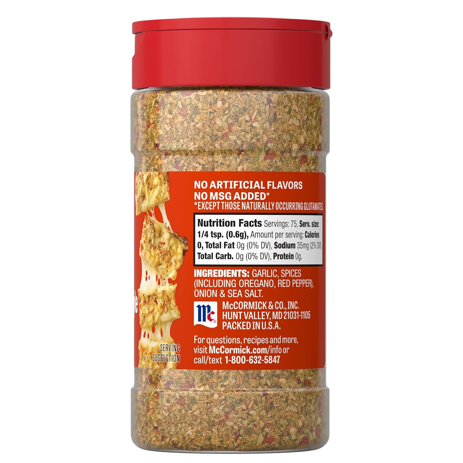 image:imageMcCormick Seasoning Spicy SicilianStyle Signature Seasonings Bold Savory amp Fiery Shake On For Pizza Flatbreads Roasted Vegetables Sauces amp More No Artificial Flavors No MSG Added 162 oz162 Ounce Pack of 1