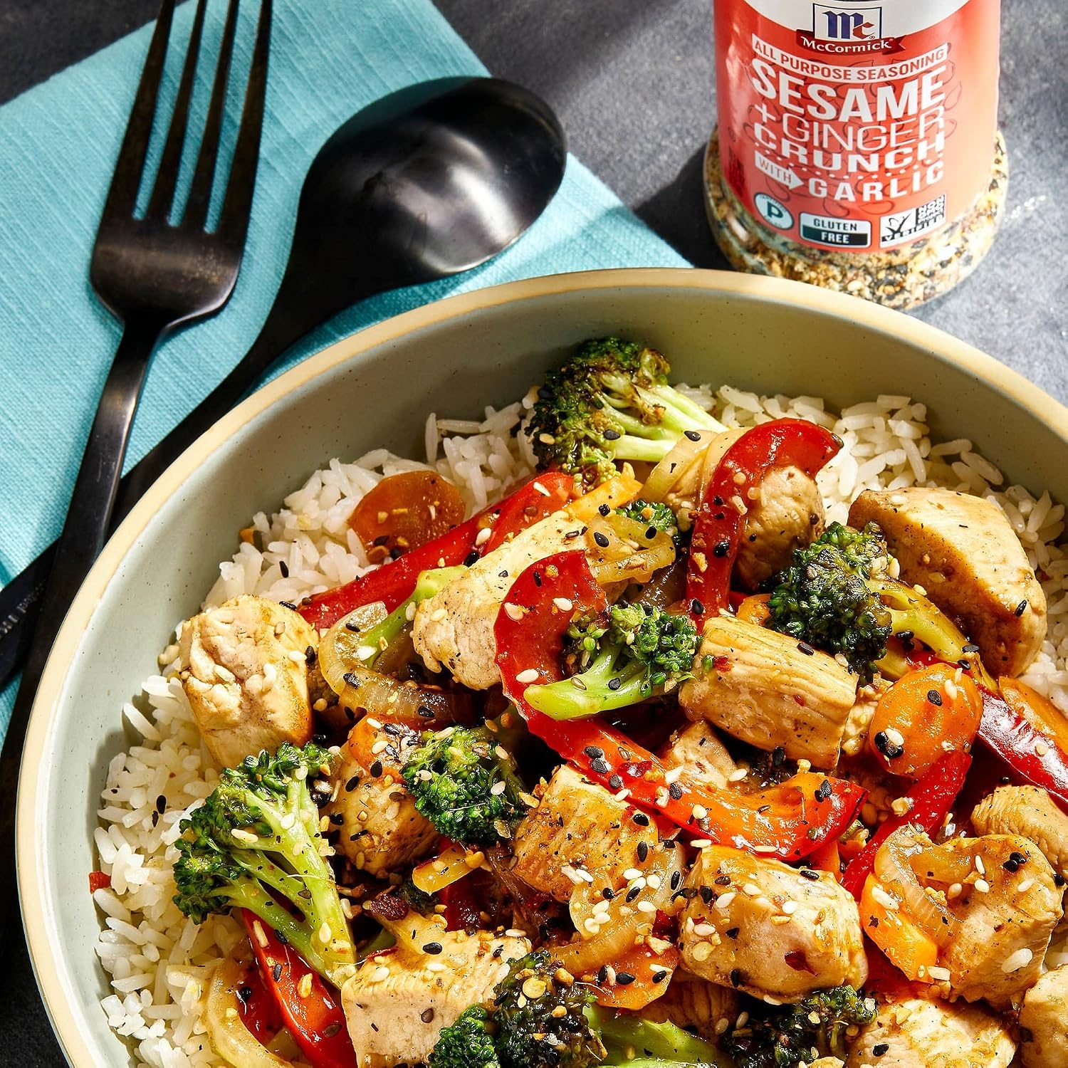 image:imageMcCormick Sesame and Ginger Crunch with Garlic All Purpose Seasoning 477 ozGarlic