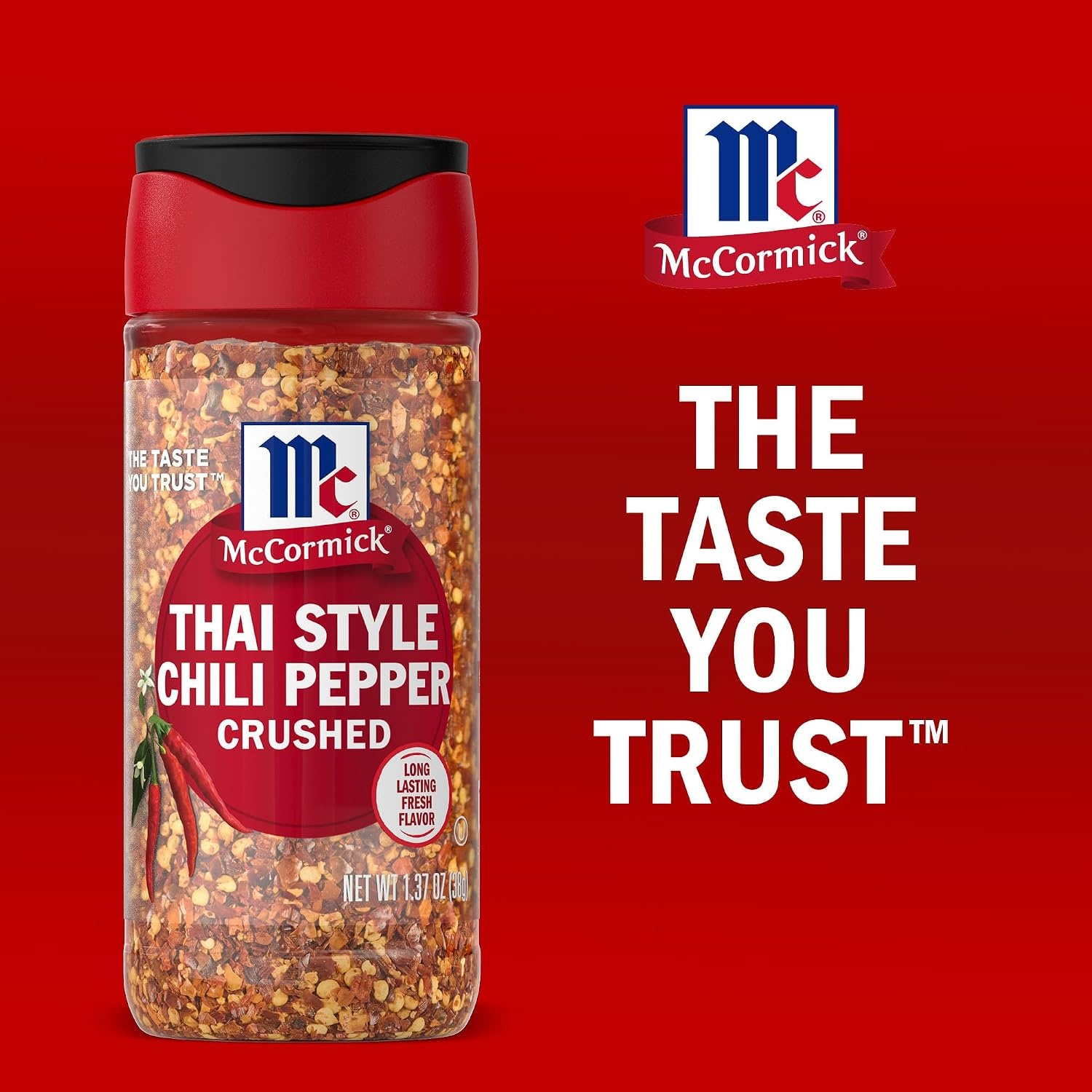image:imageMcCormick Thai Style Chili Pepper Crushed For Pasta StirFry Salad Dressing Marinade Drunken Noodles Pad Thai and More 137 oz Pack of 6
